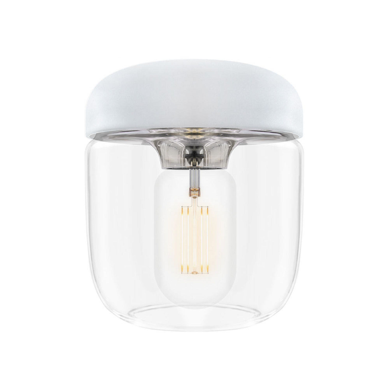 Acorn Shade White/Polished Steel - UMAGE