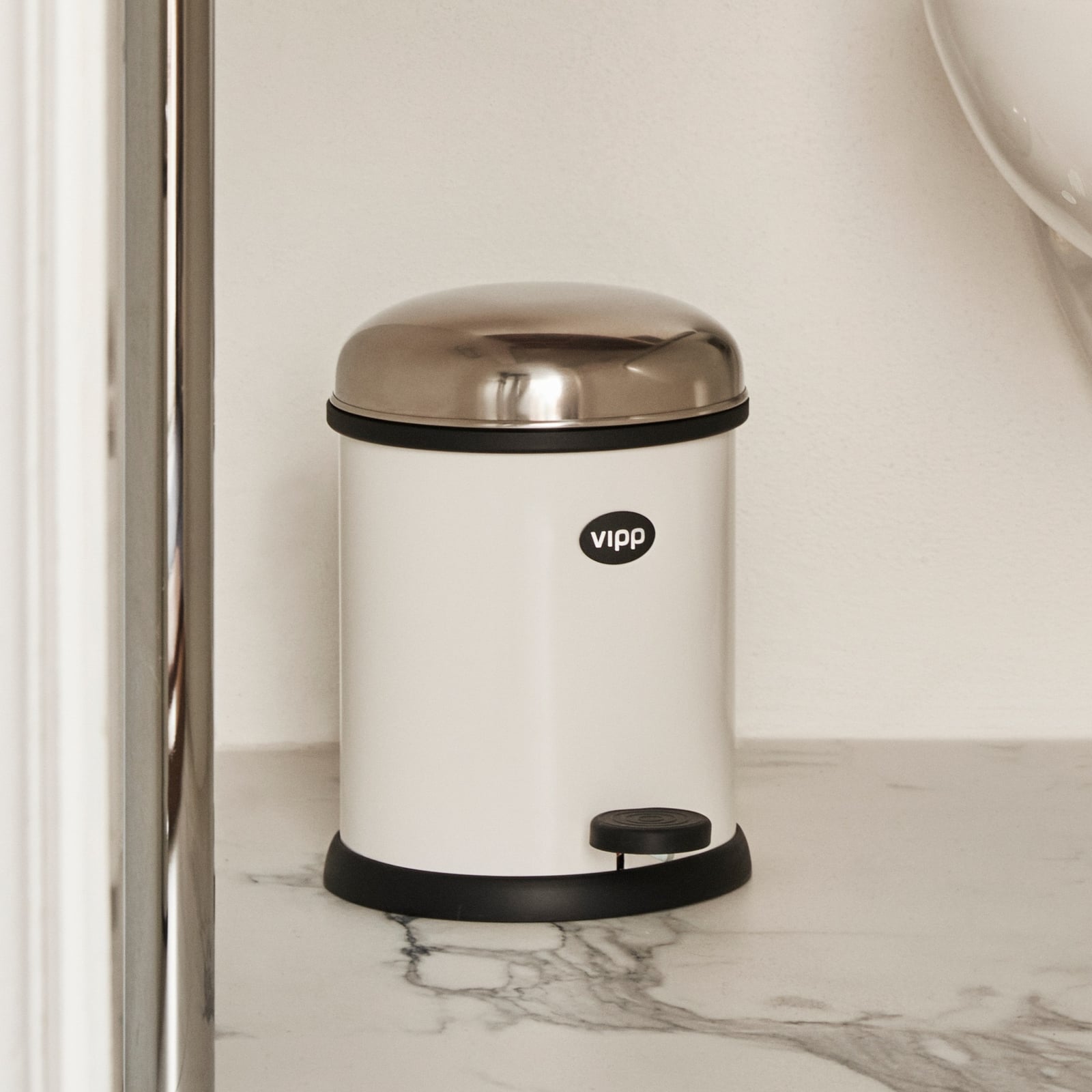 Kanta za smeće Vipp12, bijela, 3 l, čelik - Vipp