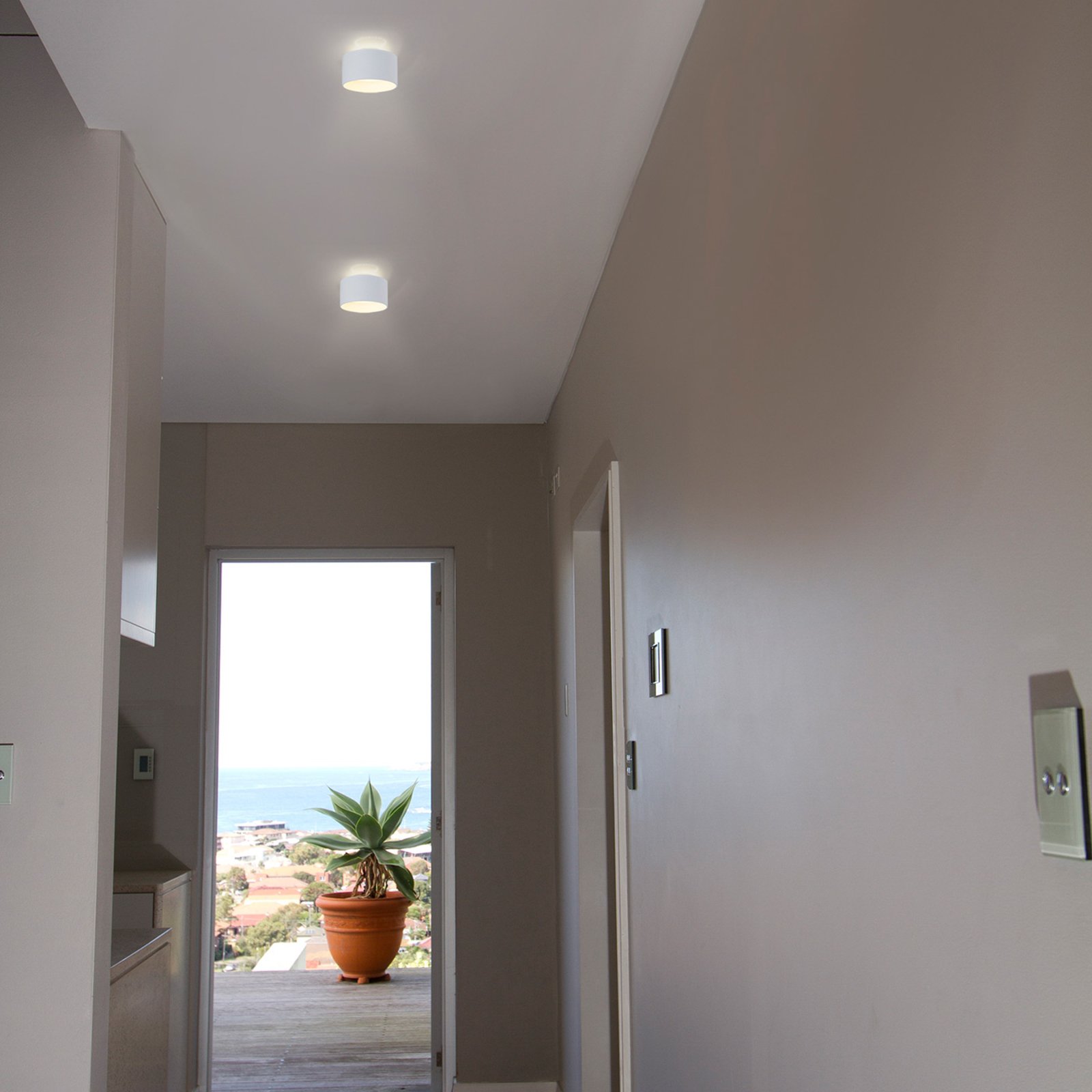 LED ceiling light Trios up and down
