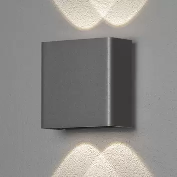 Applique LED da esterni Chieri, 8 luci, bianco