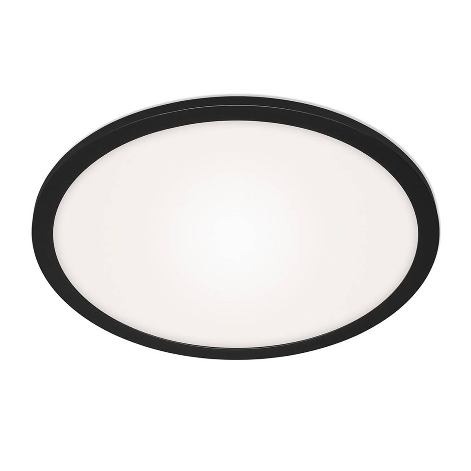 Panneau LED Piatto CCT télécommande rond noir