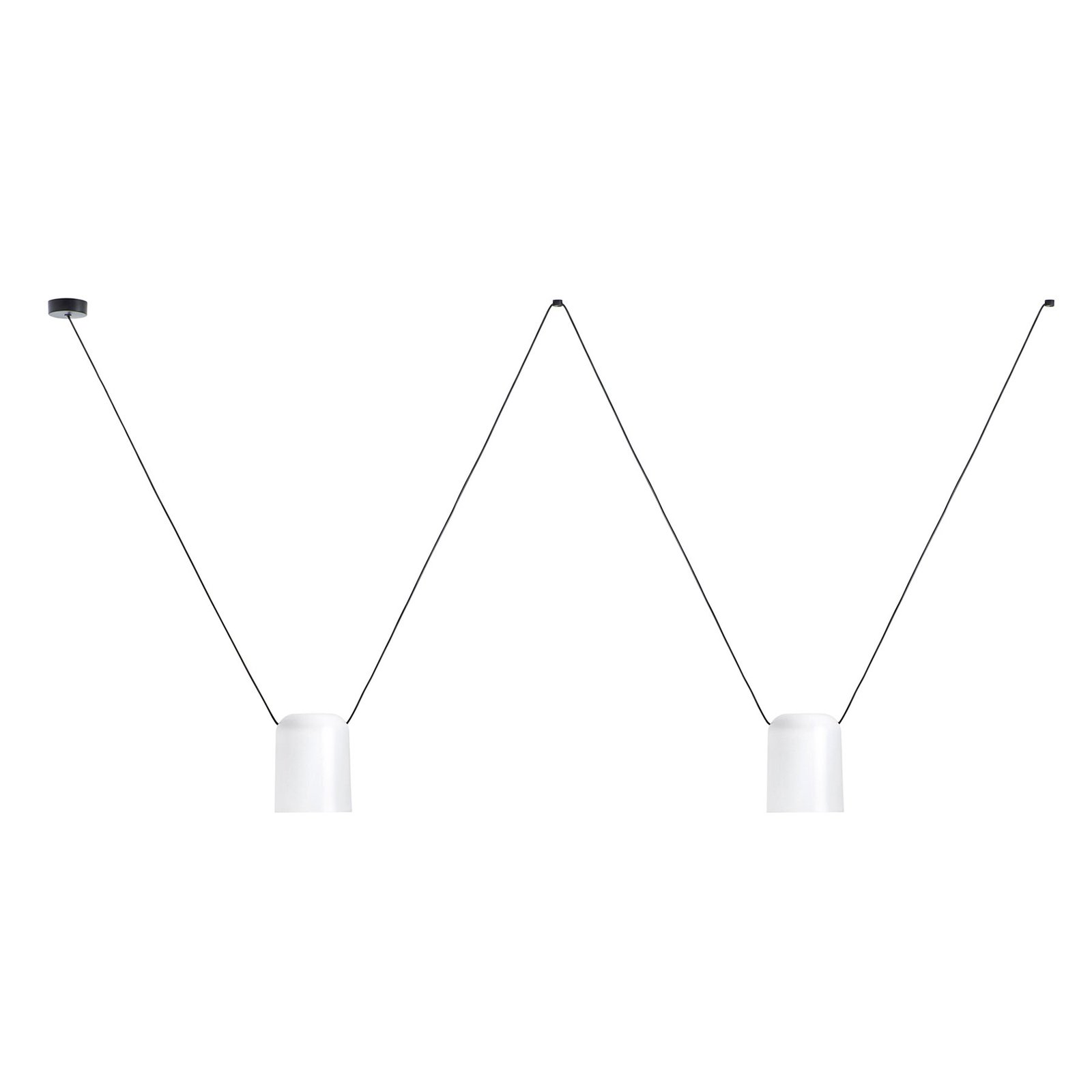 LEDS-C4 Attic Double Hängeleuchte Zylinder Ø 15cm
