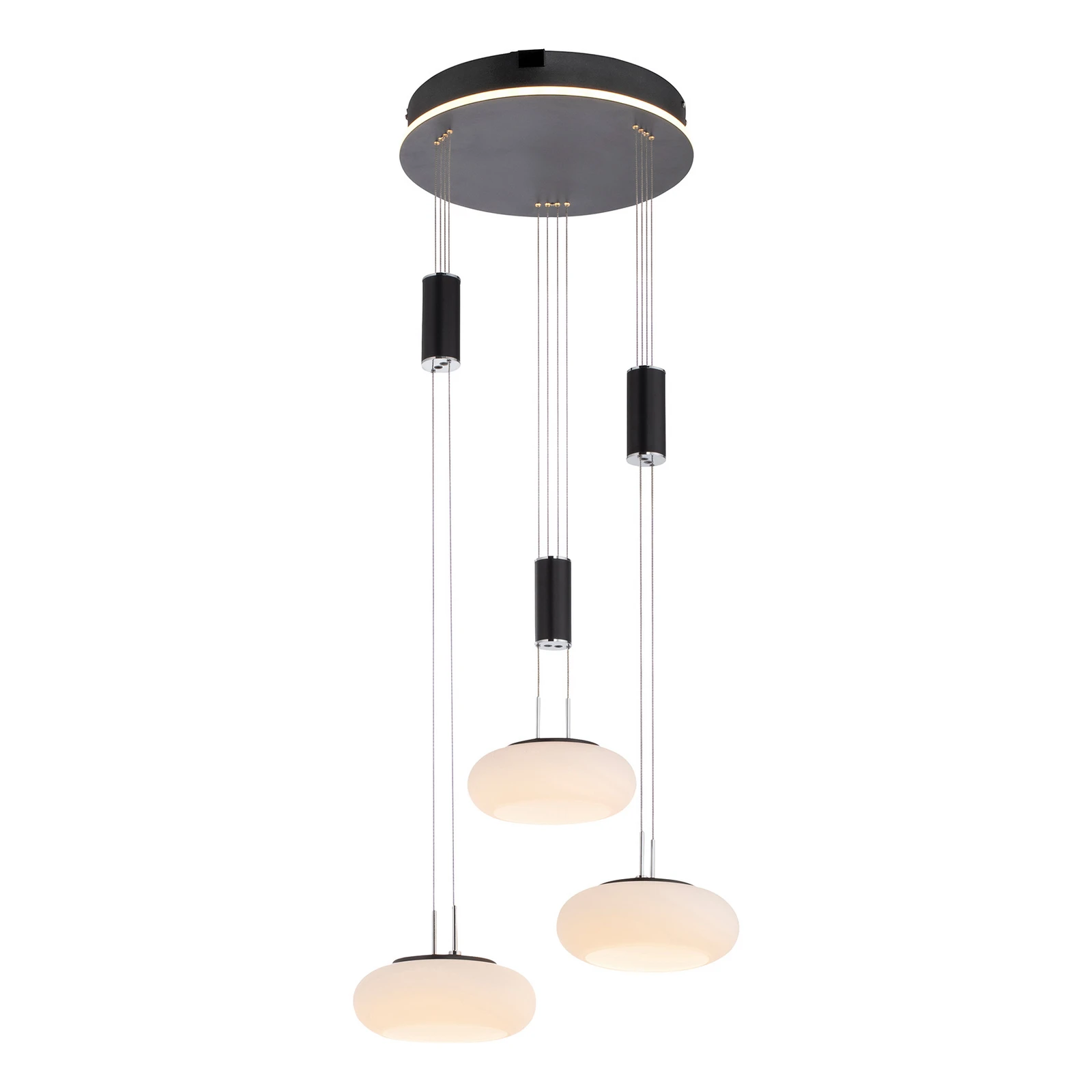 Paul Neuhaus Q-ETIENNE piekaramā lampa Rondell, melna