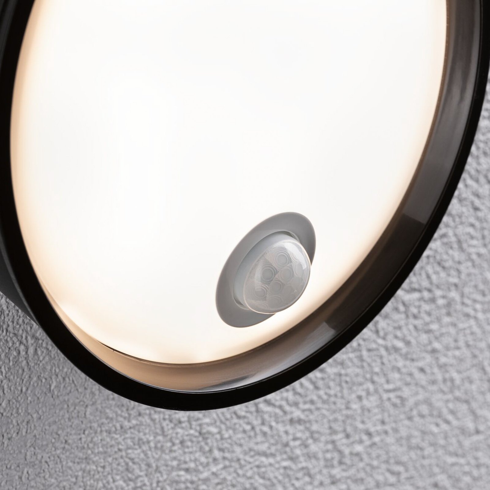 Paulmann Platomo LED lauko sieninis šviestuvas jutiklis juodas