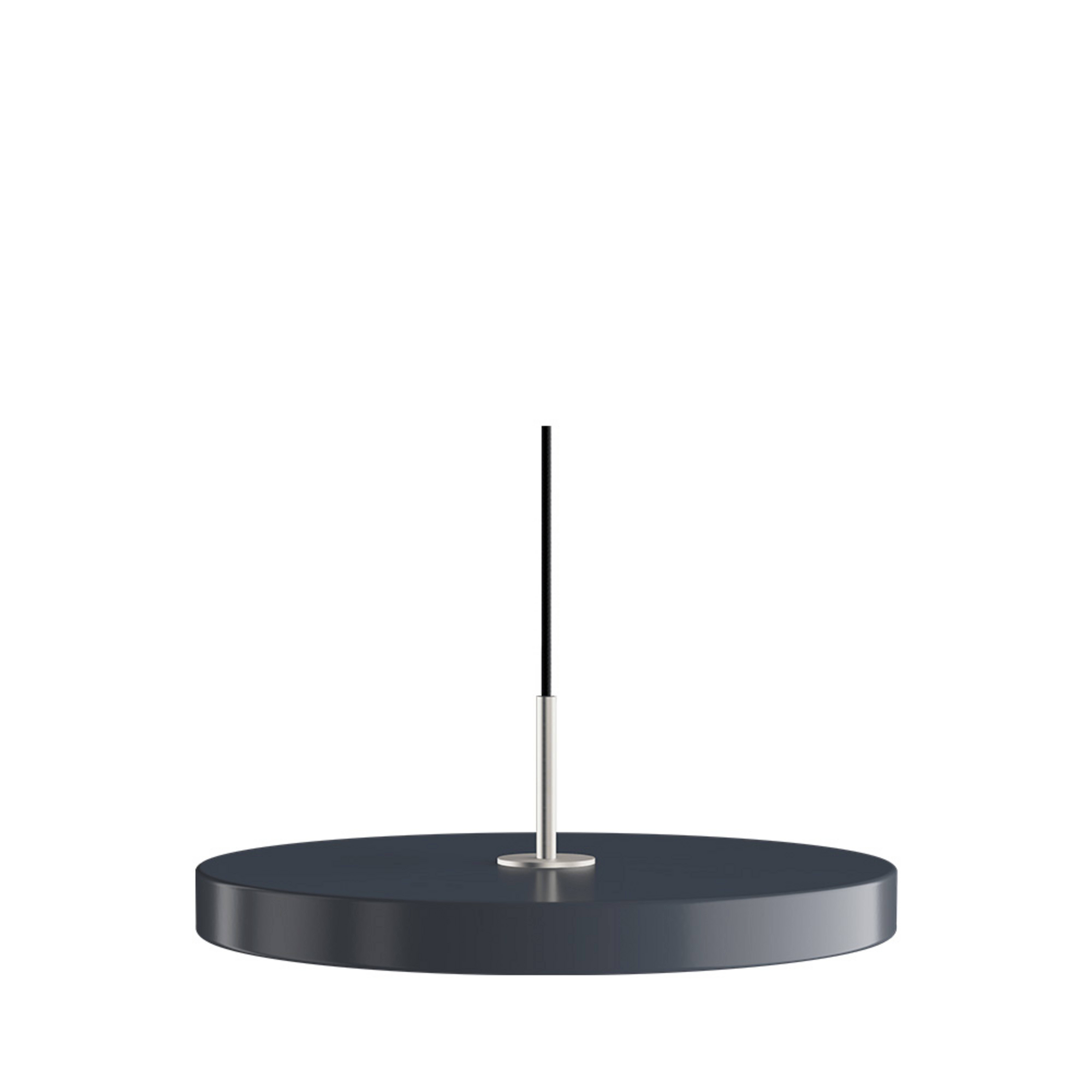 Asteria Plus Pendel Medium Anthracite Grey/Steel Top - UMAGE