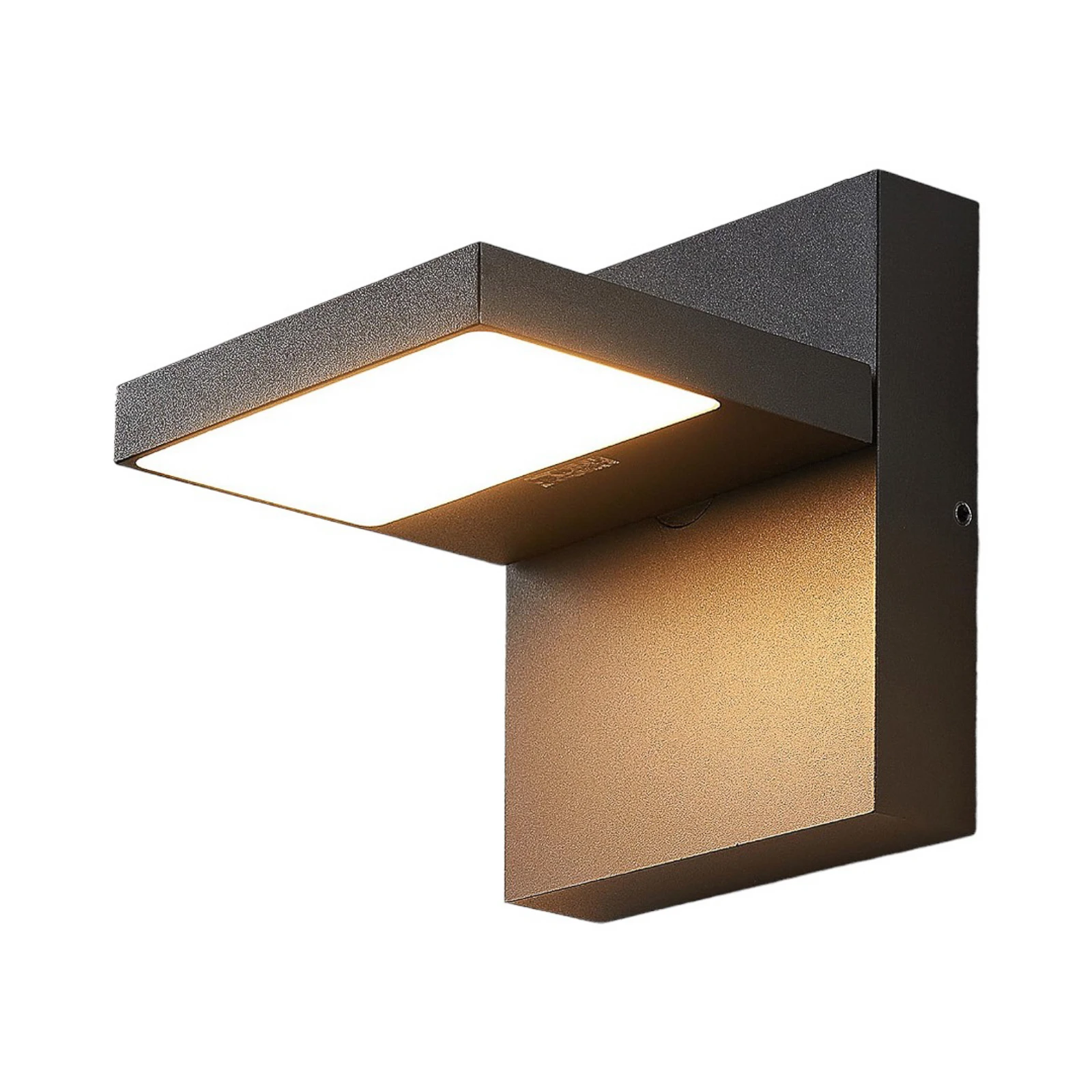 Lucande Candeeiro de parede exterior LED Silvan, antracite, IP65, 14 cm