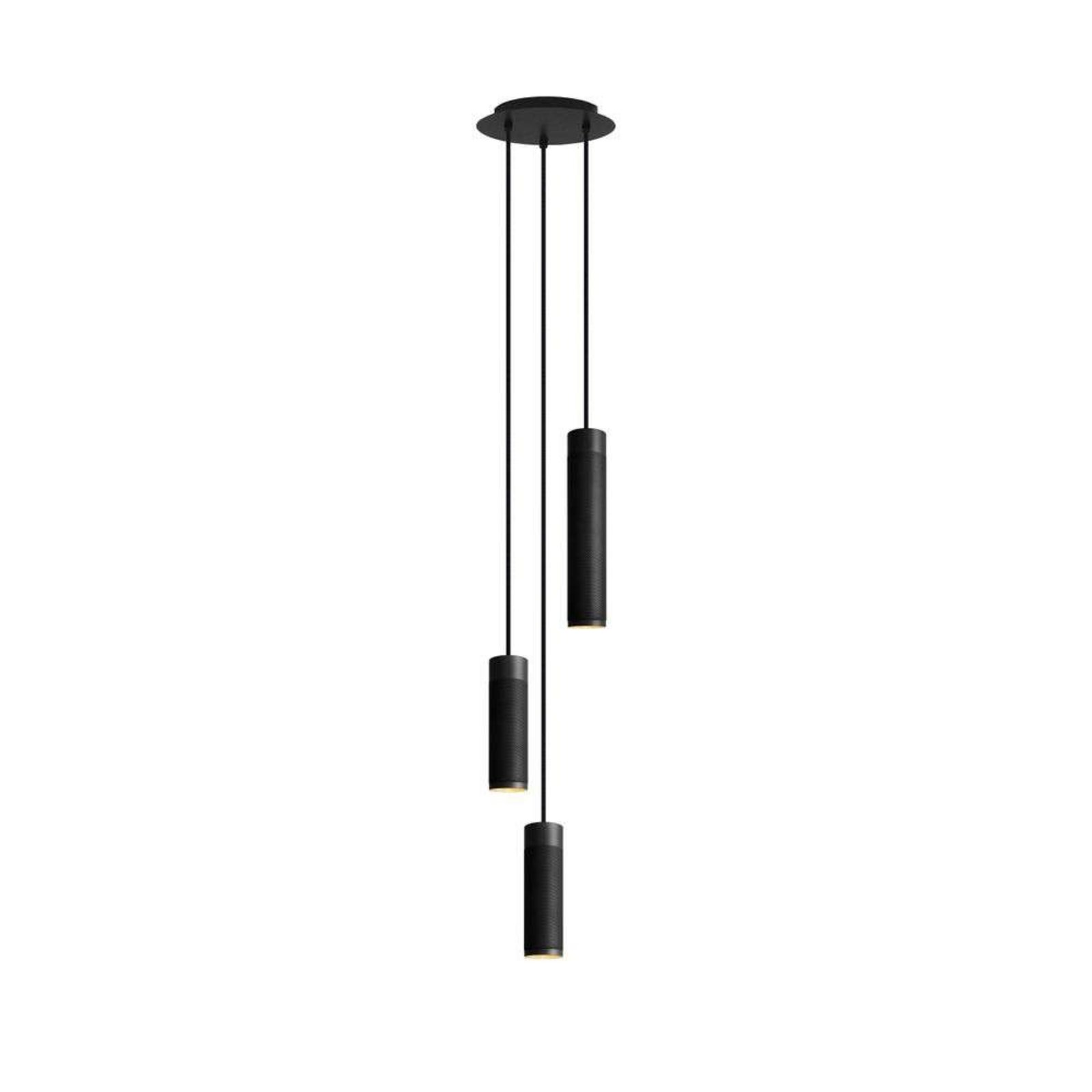 Patrone Cluster 3 Lustră Pendul Negru Bronzed Alamă - Thorup Copenhagen