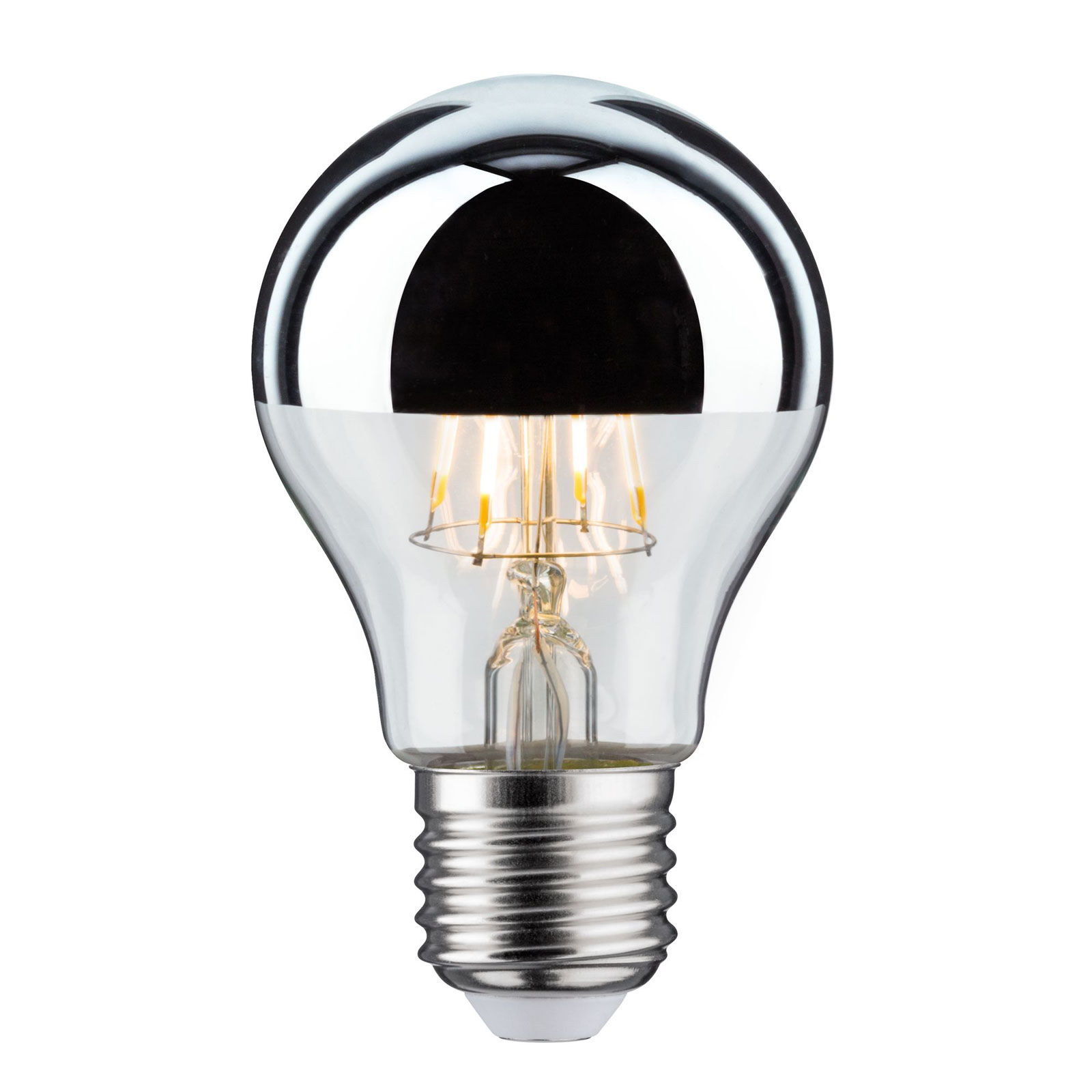 LED-Lampe E27 Tropfen 827 Kopfspiegel