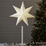 Standing star Karo with wooden base