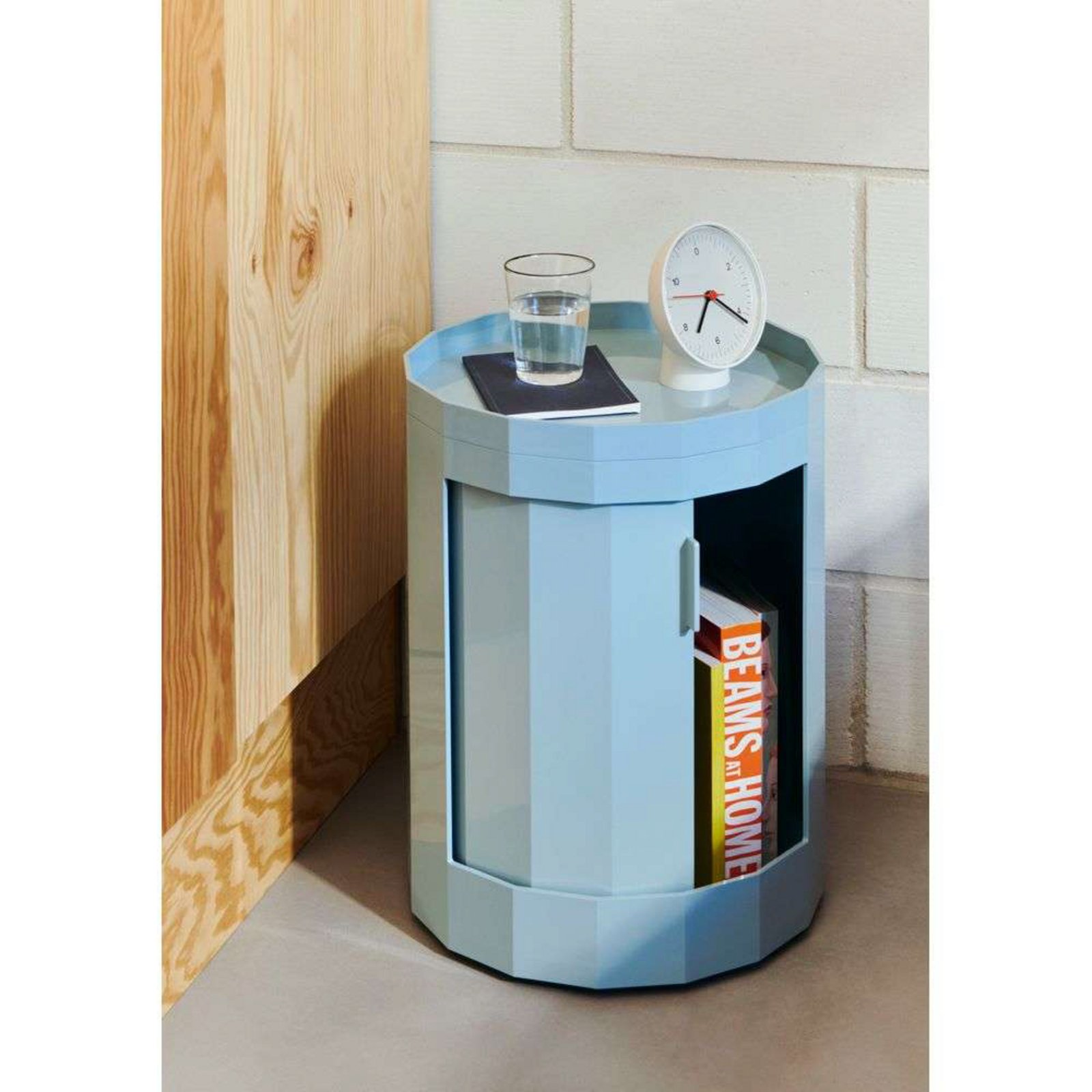 Facet Bočný Stolík vrátane Feet & Castors Low Misty Blue - Hay