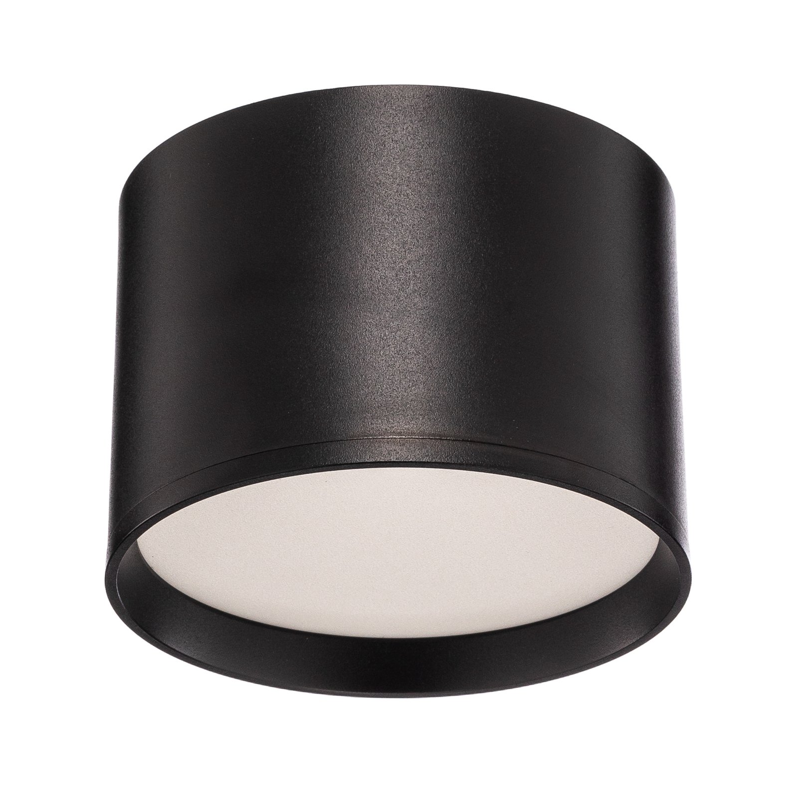 Lindby LED spotlight Nivoria, Ø 12 cm, sand black, set of 4
