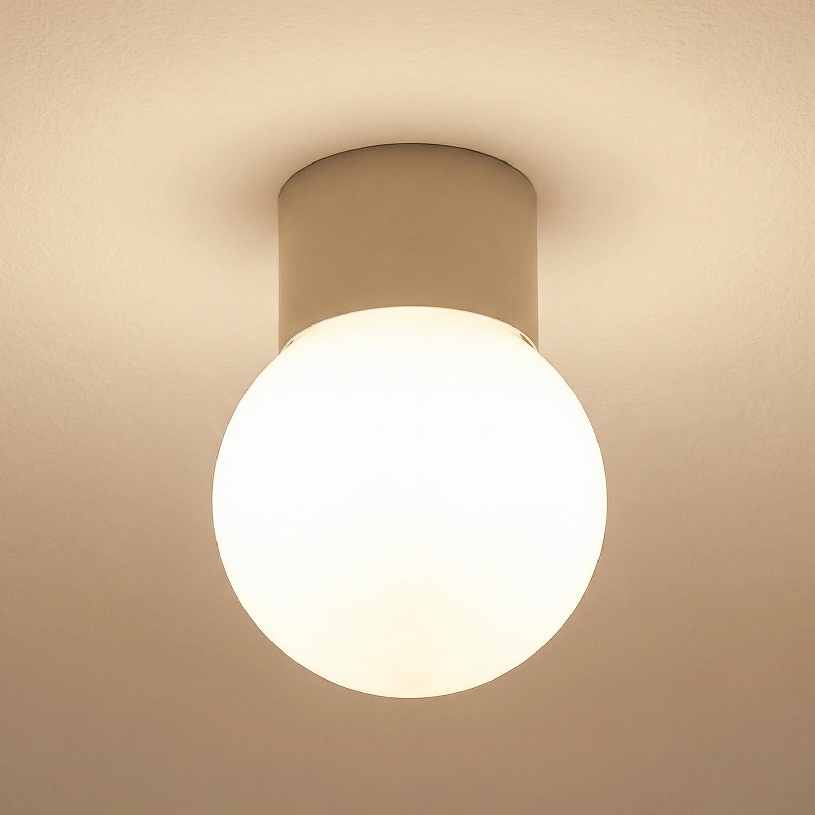 SIGMA Plafonieră Hotel Mood 1 gri-bej metal sticlă G9 - Hol - gri-bej alb