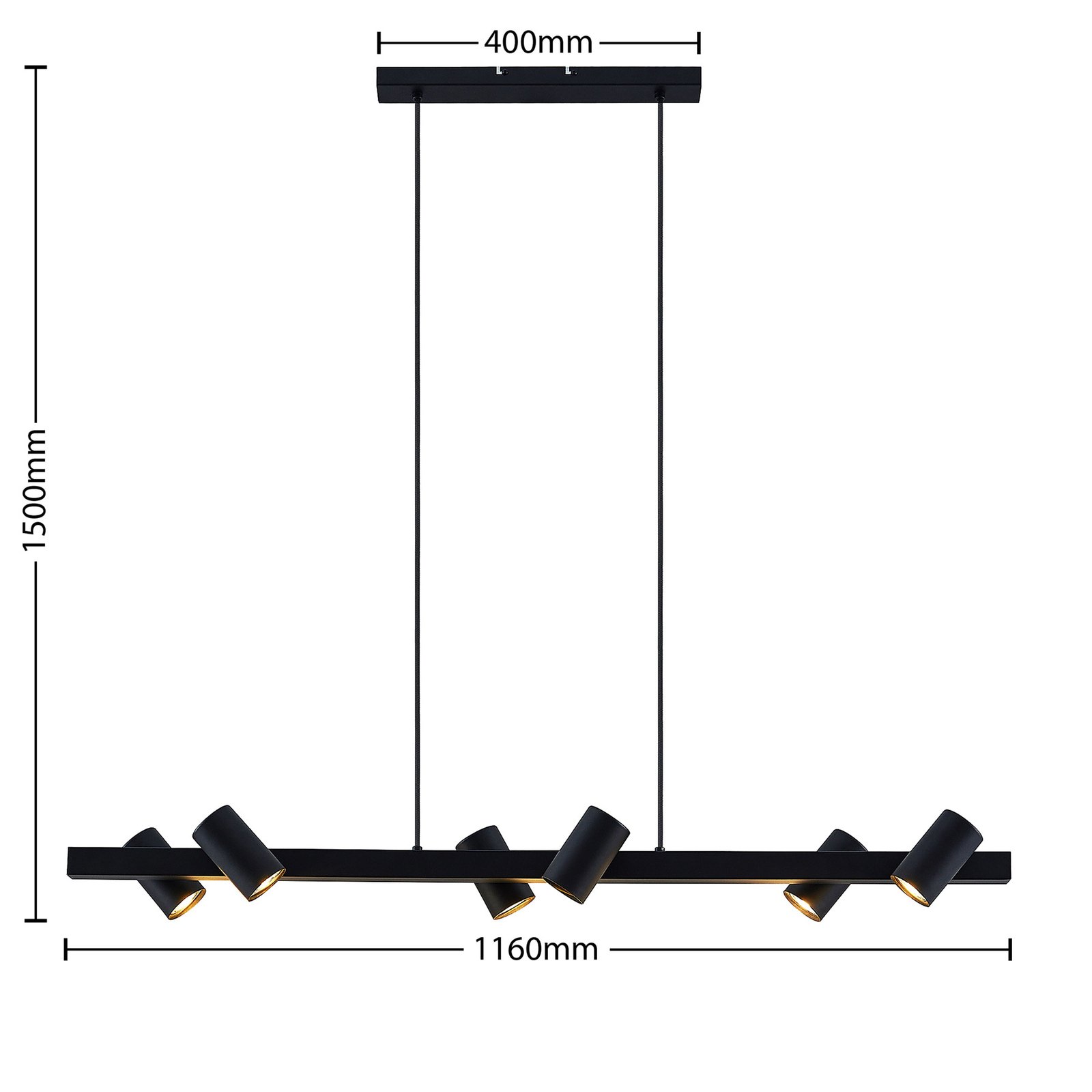 Savoli Pendant Black - Lindby