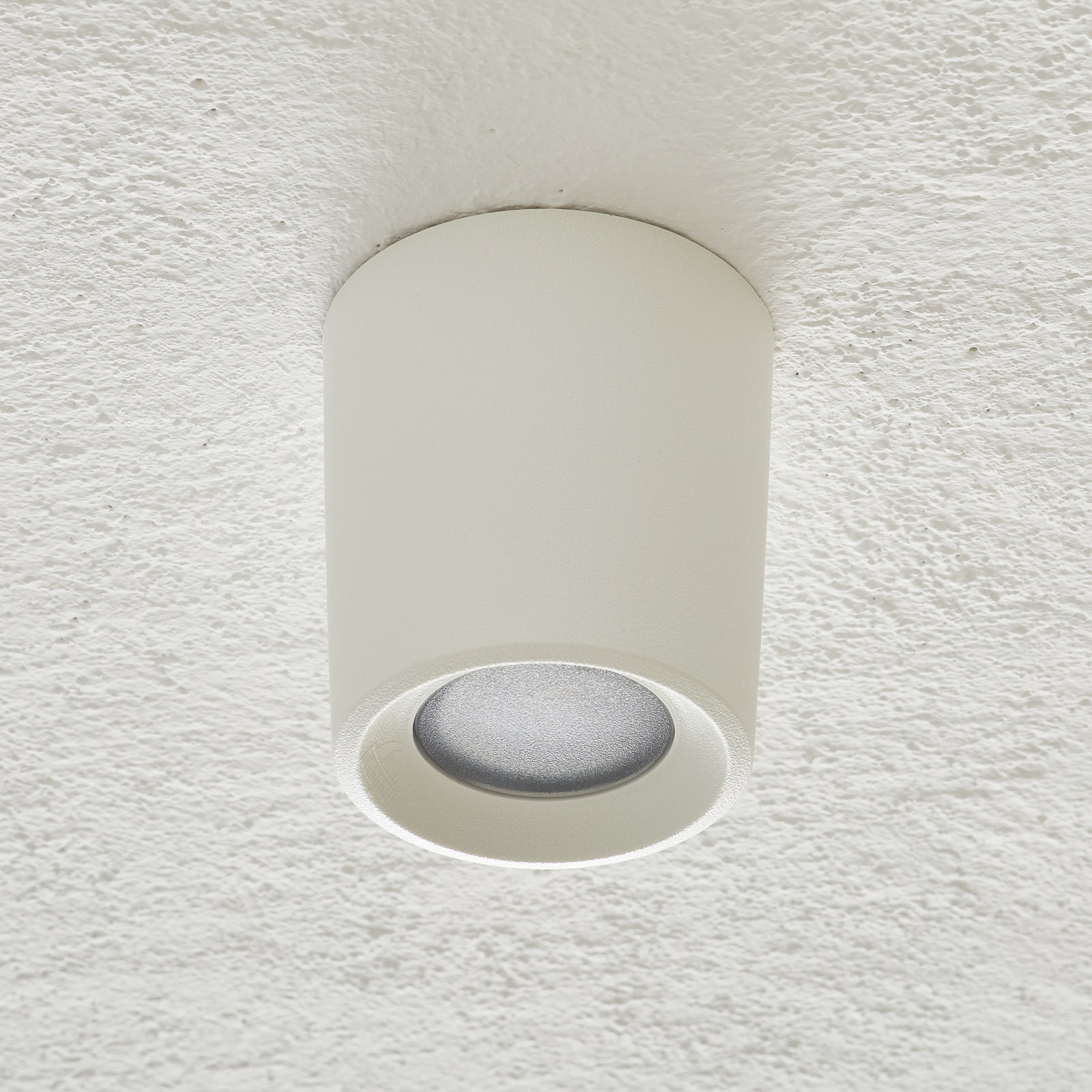 Fumagalli Livia downlight Ø 9.6 cm CCT white/frosted, cast resin, polycarbonate, GU10, 3.5 W, energy efficiency: A+, H: 10.5 cm
