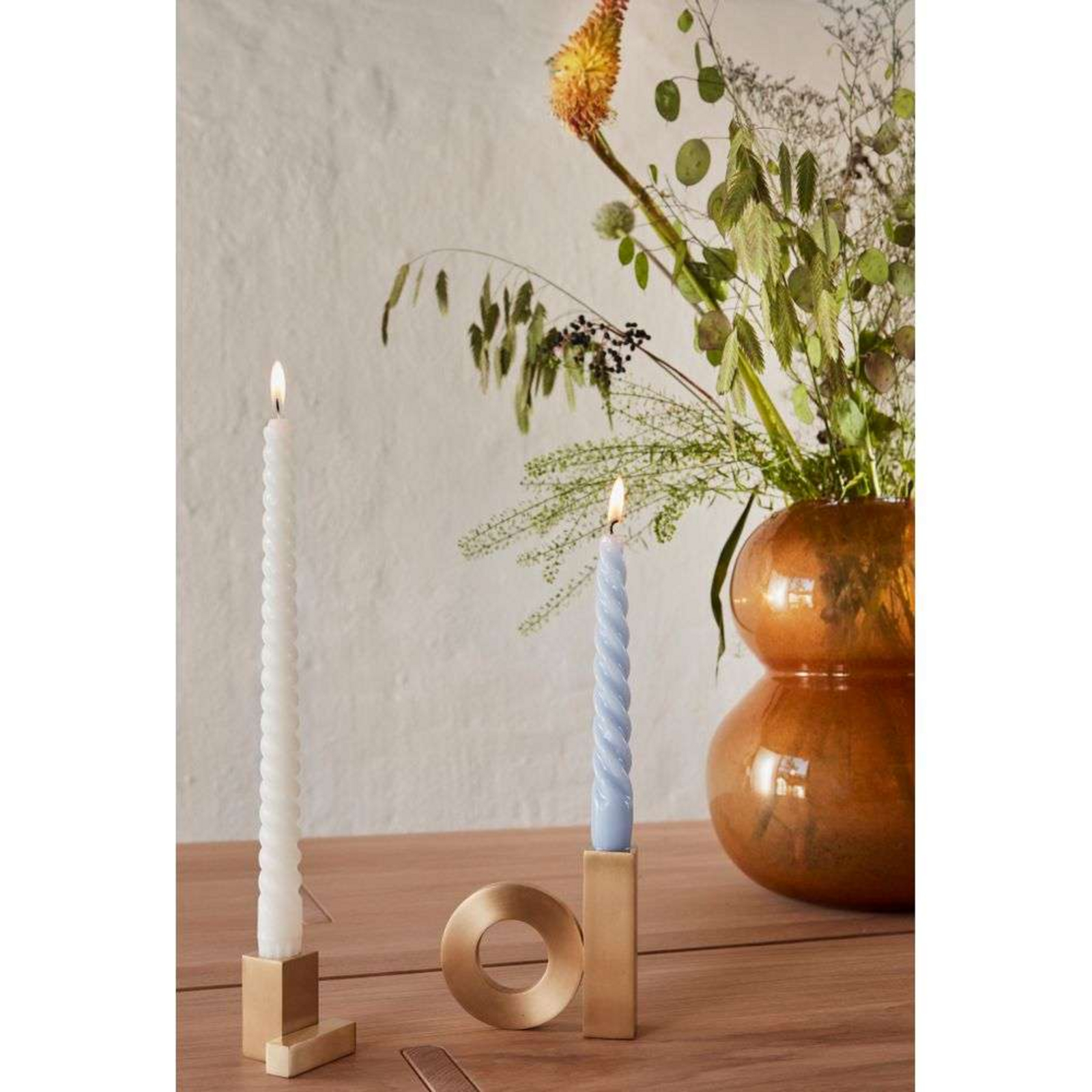 Square Solid Brass Candleholder - OYOY Living Design