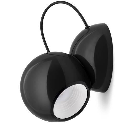 LED Wave Wandlamp 180° Draaibaar Zwart Rond Muurlamp Binnen Watergolven