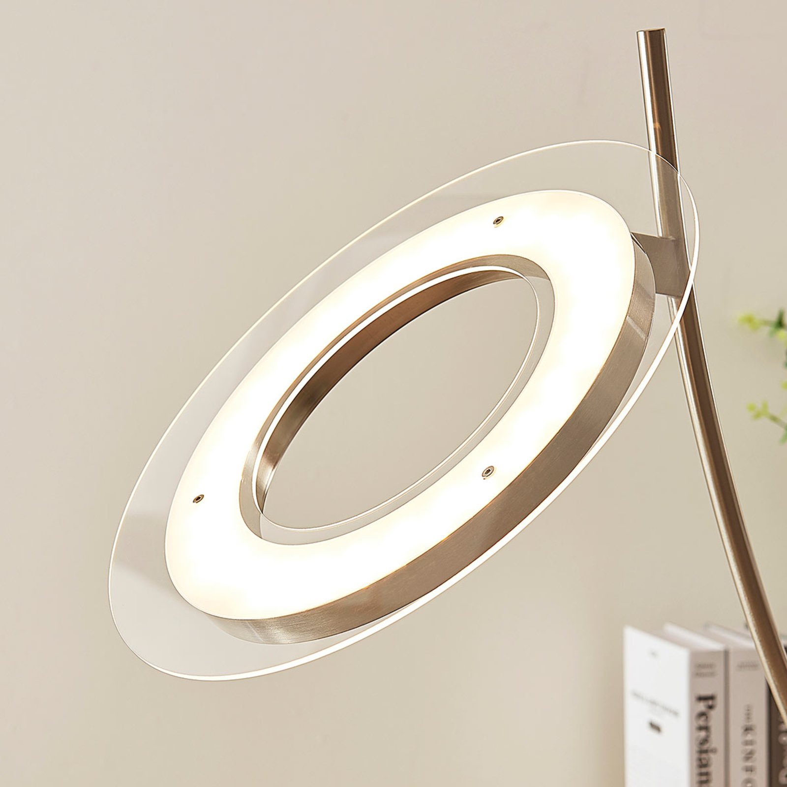Darion Floor Lamp Nickel - Lindby
