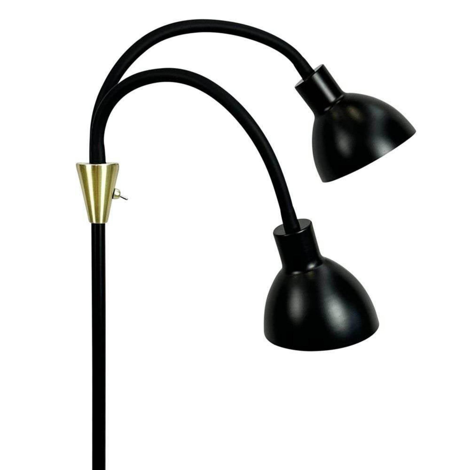 Lilje Golvlampa Svart/M&auml;ssing Dyberg Larsen - Vardagsrum - Metall