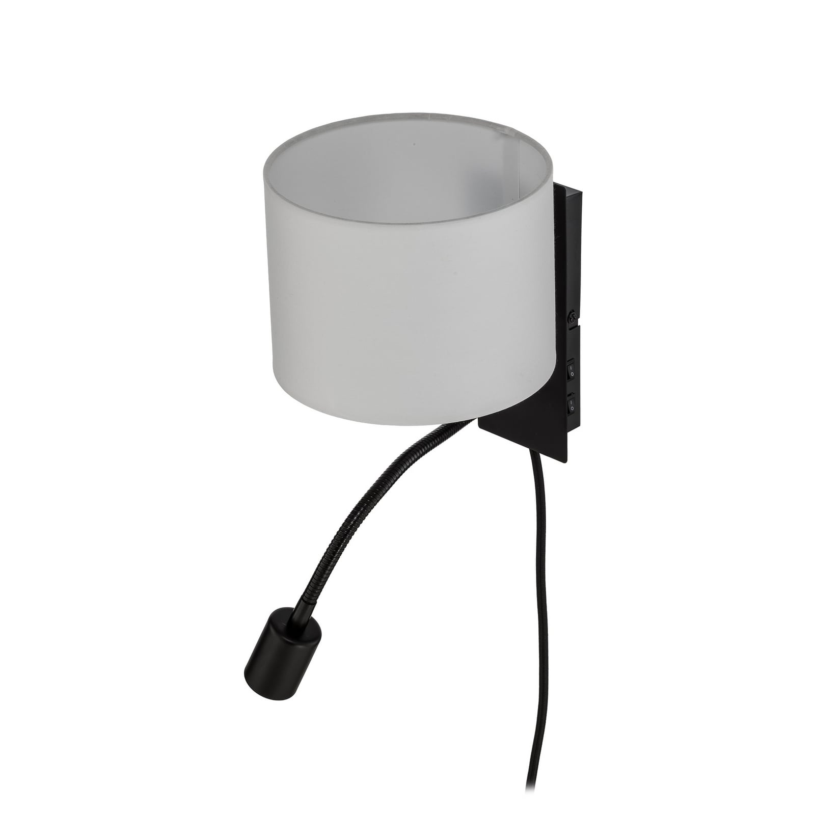 Florens vegglampe 23,5 cm LED-leselampe svart - Lindby Florens vegglampe 23,5 cm LED-leselampe svart - Lindby