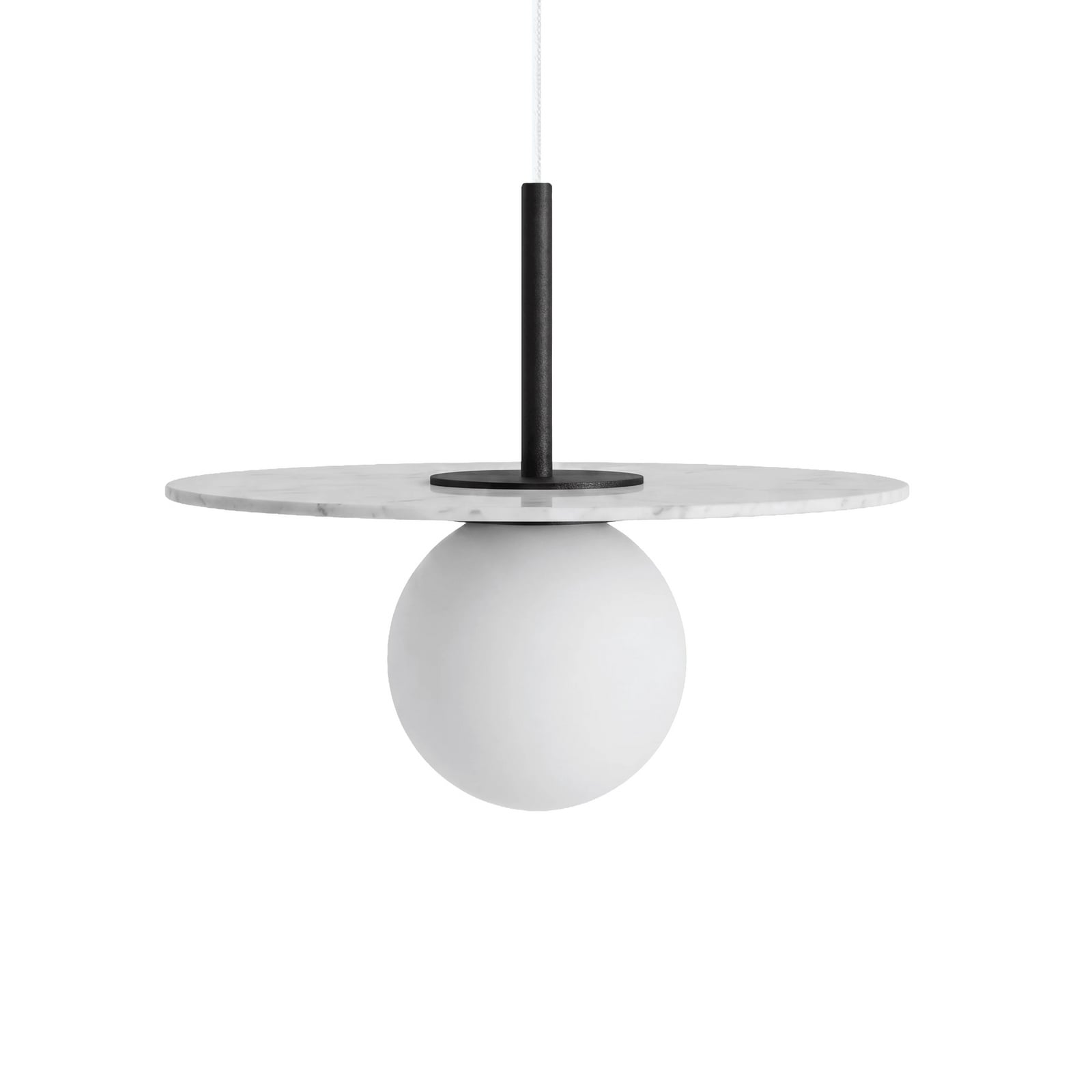 Aura Lamp 01 hængelampe, hvid, Ø 33 cm, glas – Swedish Ninja Aura Lamp 01 hængelampe, hvid, Ø 33 cm, glas – Swedish Ninja