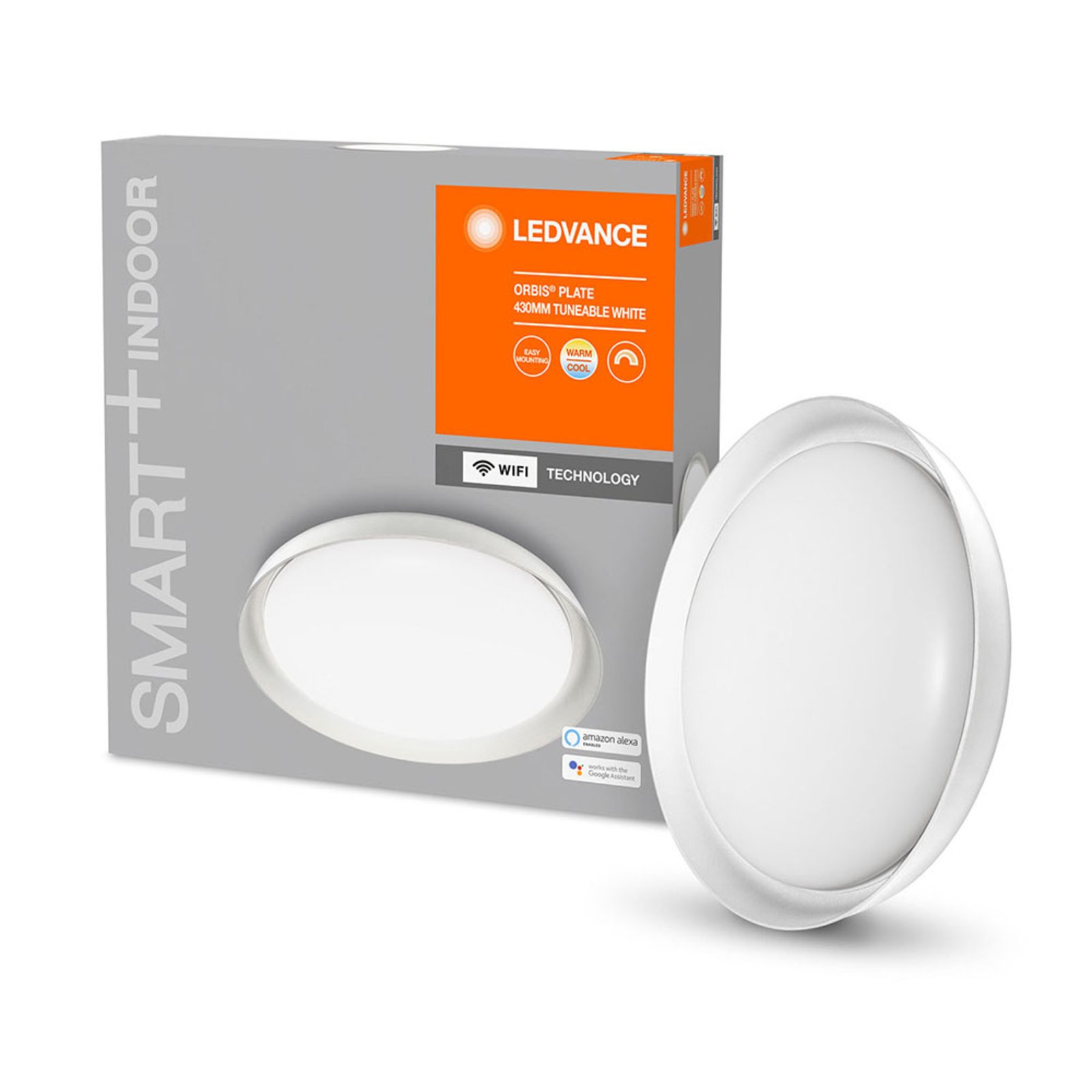 LEDVANCE SMART+ WiFi Orbis Plate CCT 43 cm biela