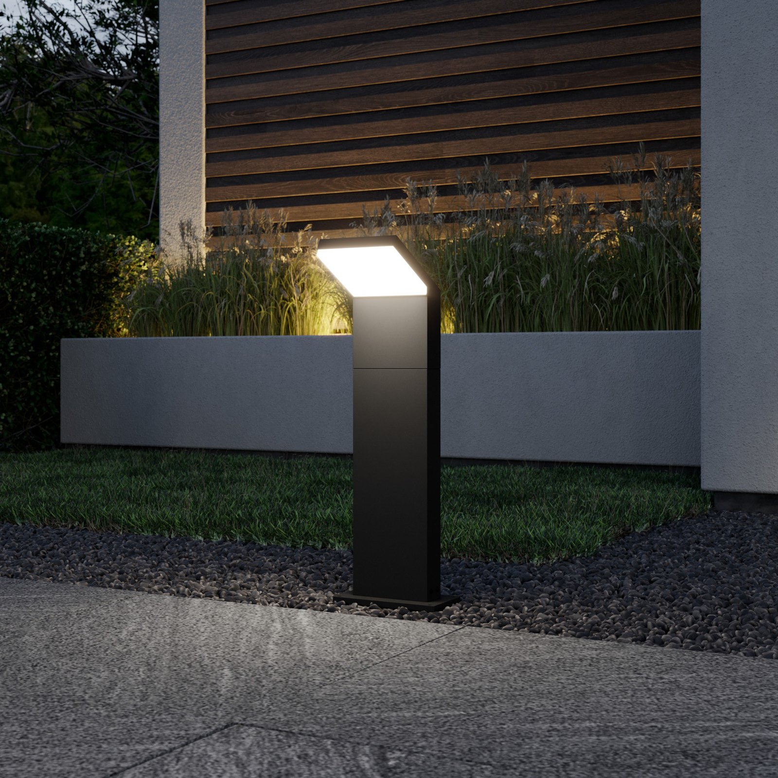 Yolena Outdoor Garden Lamp H60 Dark Grey/White - Arcchio