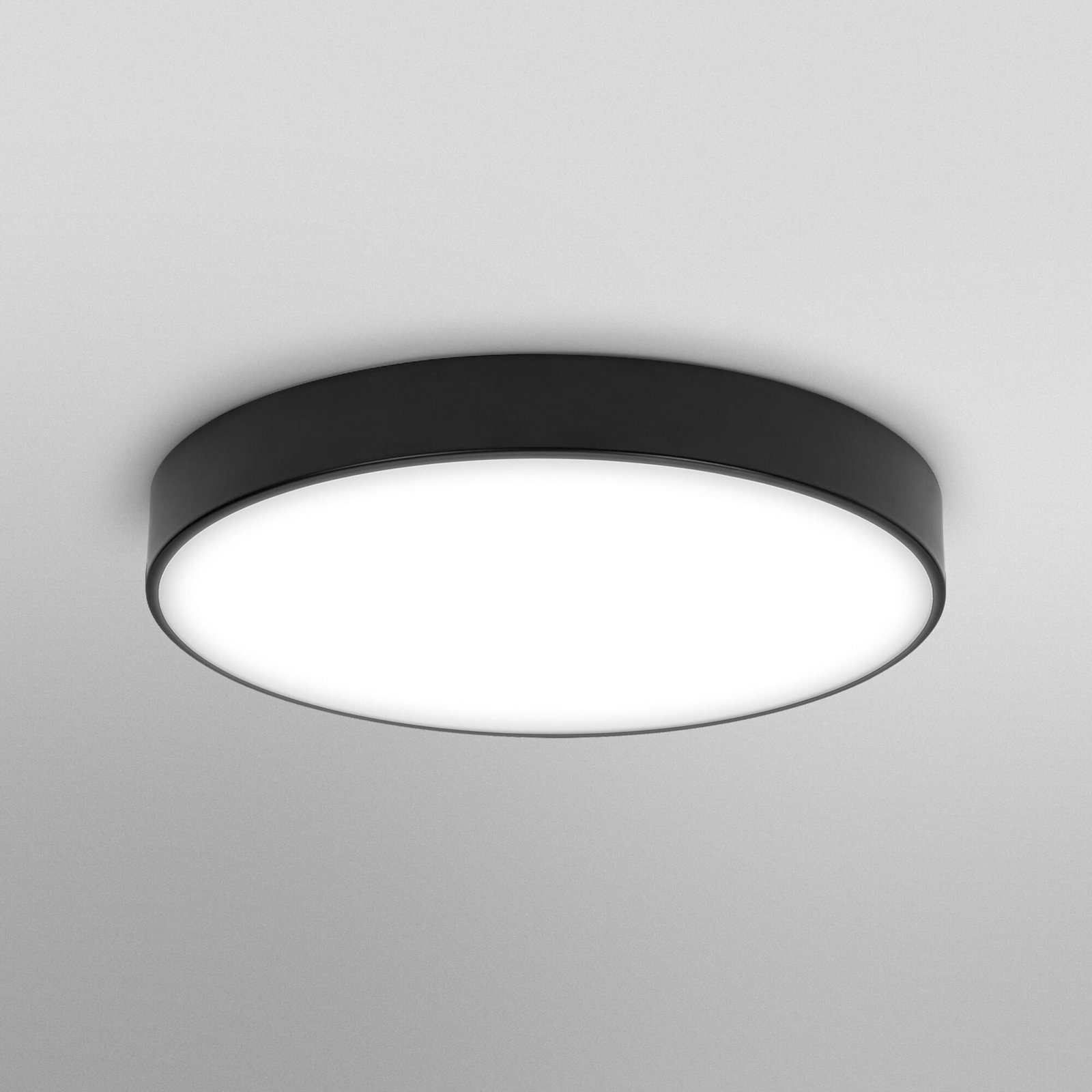 OSRAM LED-Deckenlampe ORBIS SLIM MOIA schwarz Ø 38 cm Metall