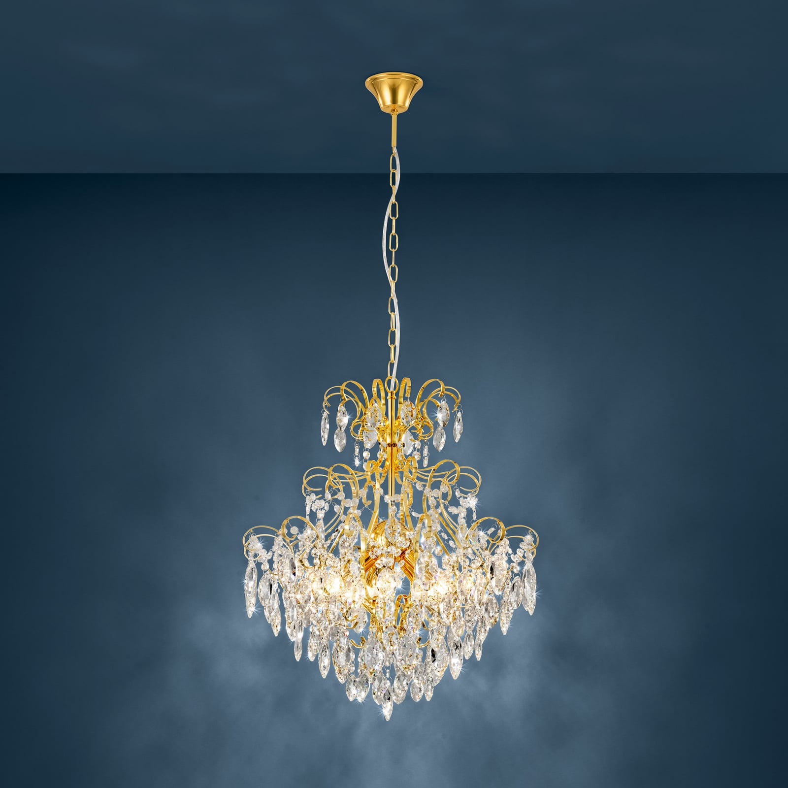 Lustre Fenoullet, laiton, Ø 58 cm - Stars of Light