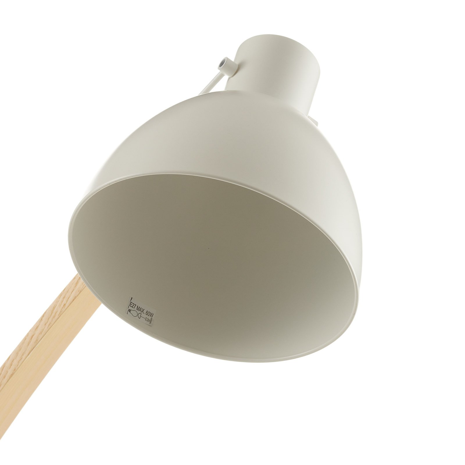 Lámpara de pie Curf con pantalla blanca