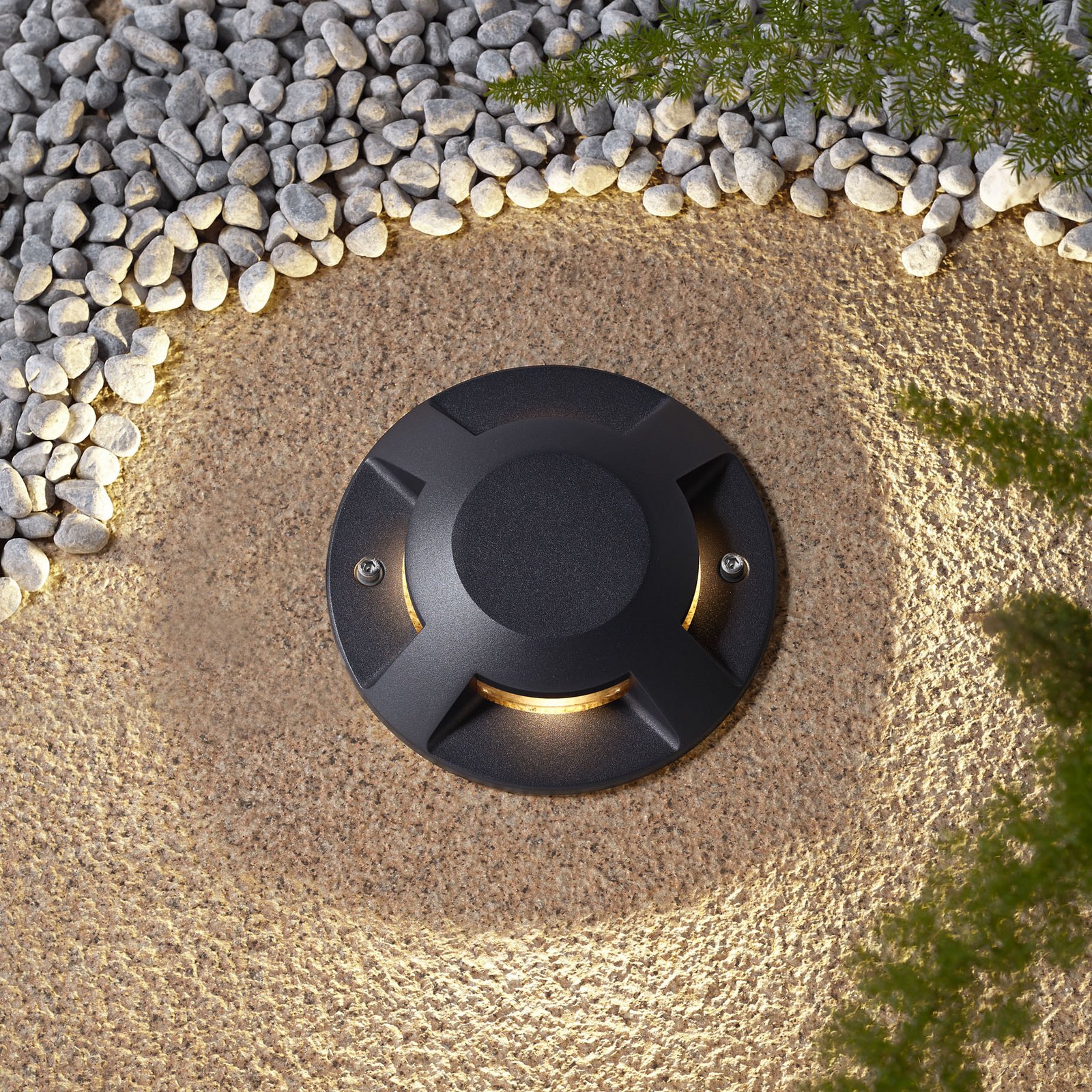 Jeffrey 4 LED Gulvspot Ø20 Noir - Lucande