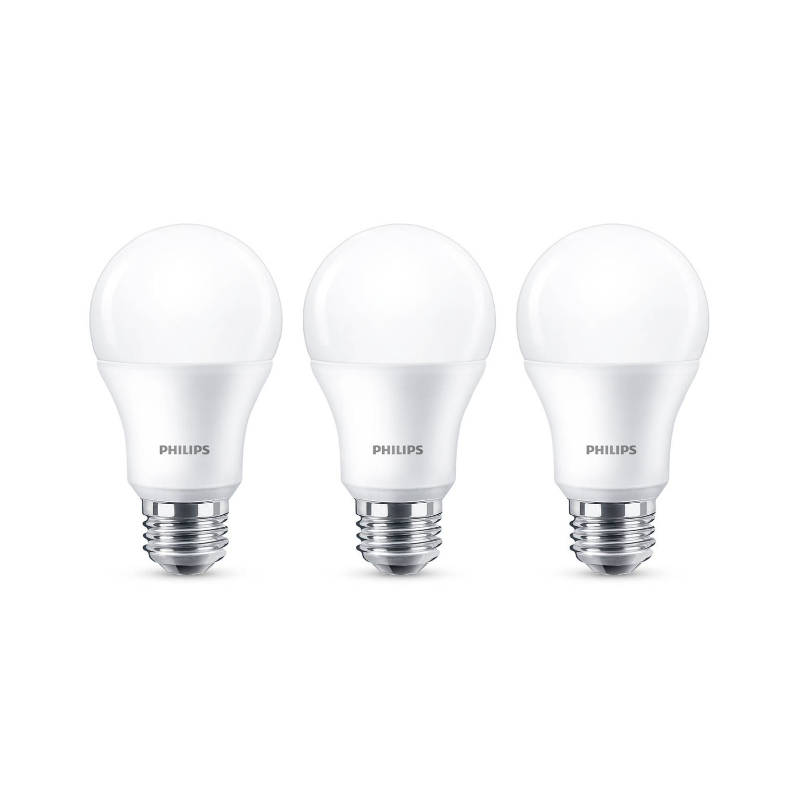 Photos - Light Bulb Philips E27 LED bulb A60 8 W 2,700 K matt 3-pack 