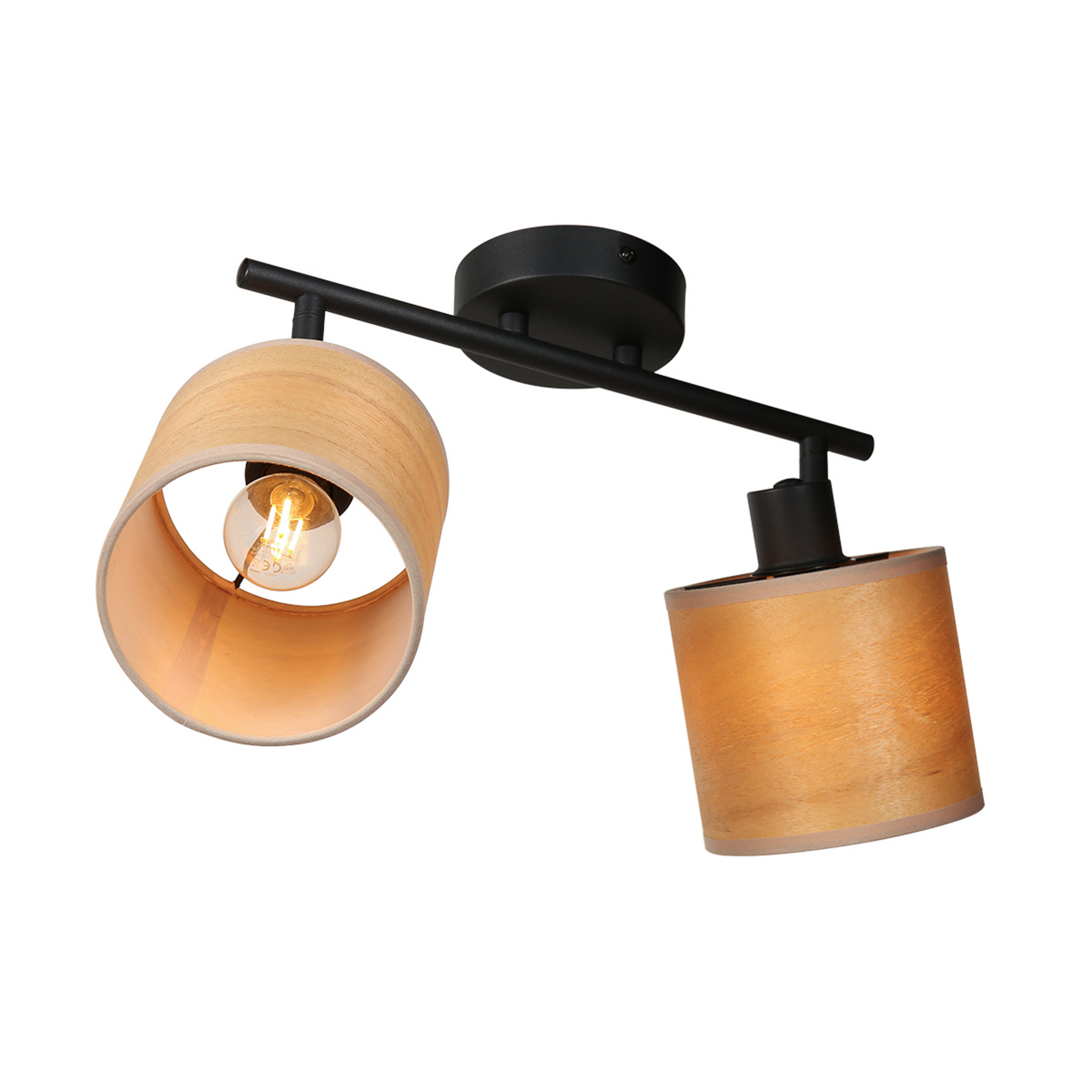 Plafonnier BAMBUS, à 2 lampes