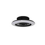 Alisio Mini LED-Deckenventilator, schwarz, Ø52,5 cm - Mantra
