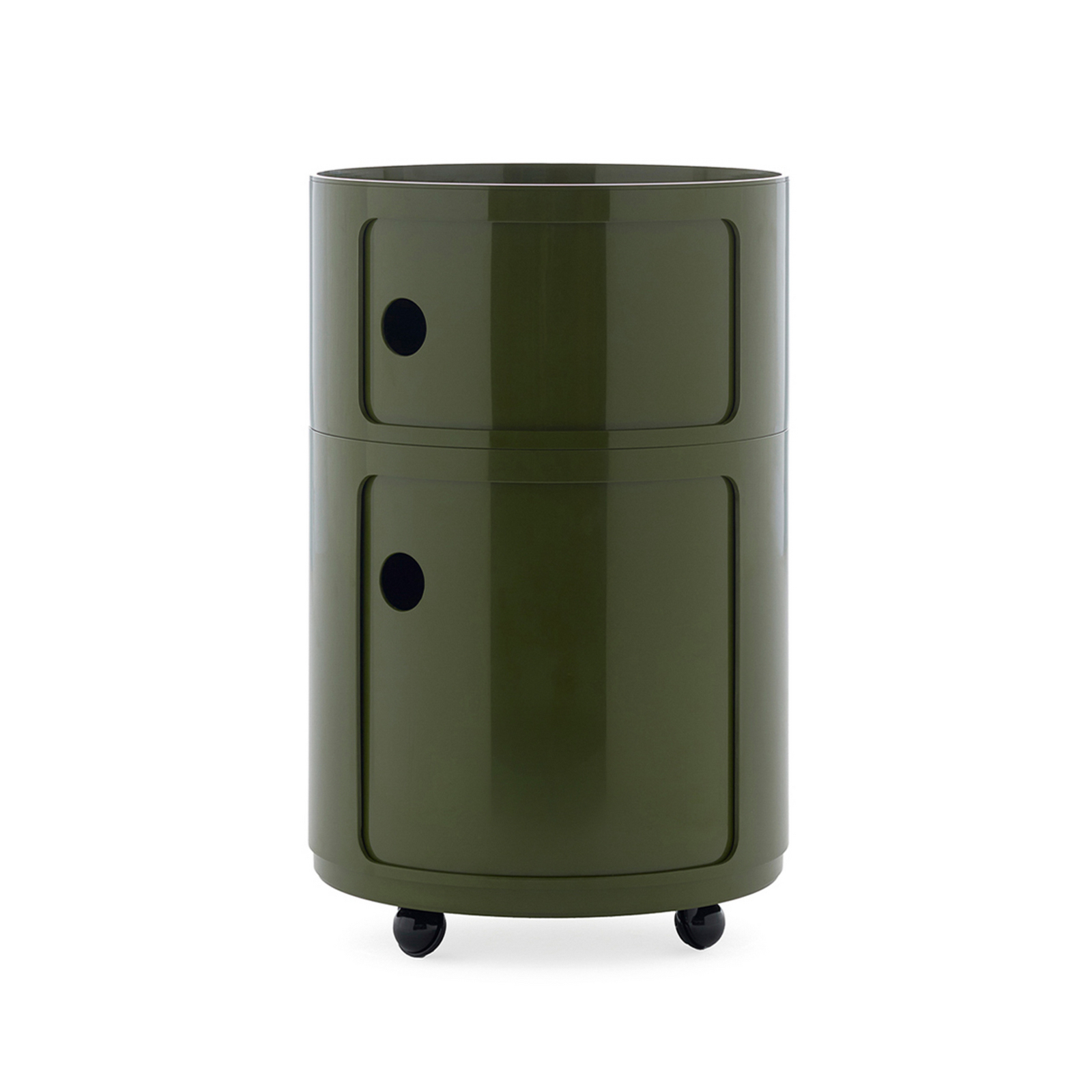Componibili Big Container, grønn, 2 elementer, høyde 61,5 cm - Kartell