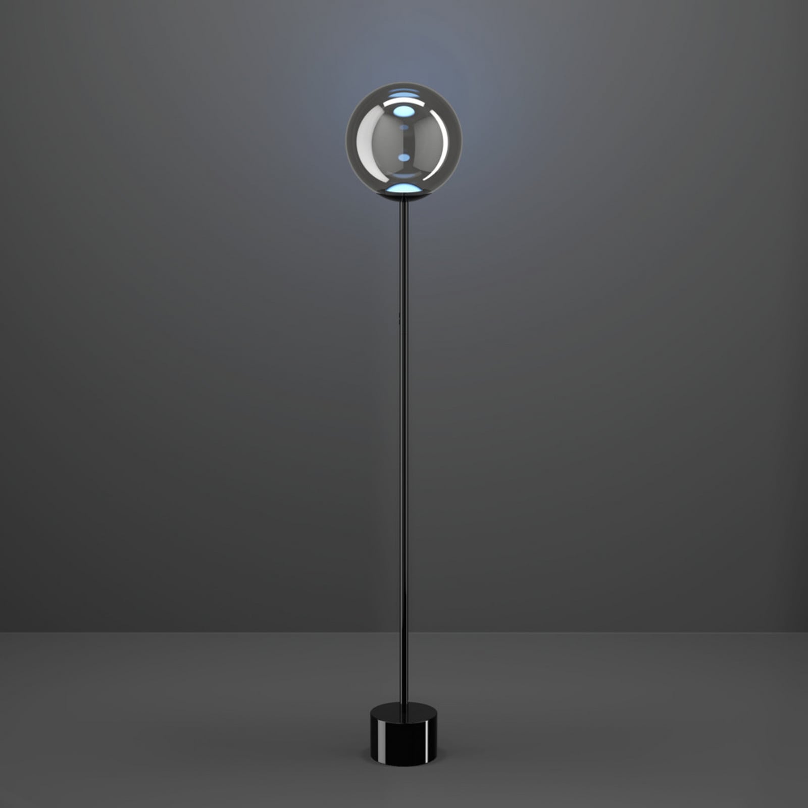 Stars of Light ANORIAS LED-lattiavalo, musta, 150 cm, CCT