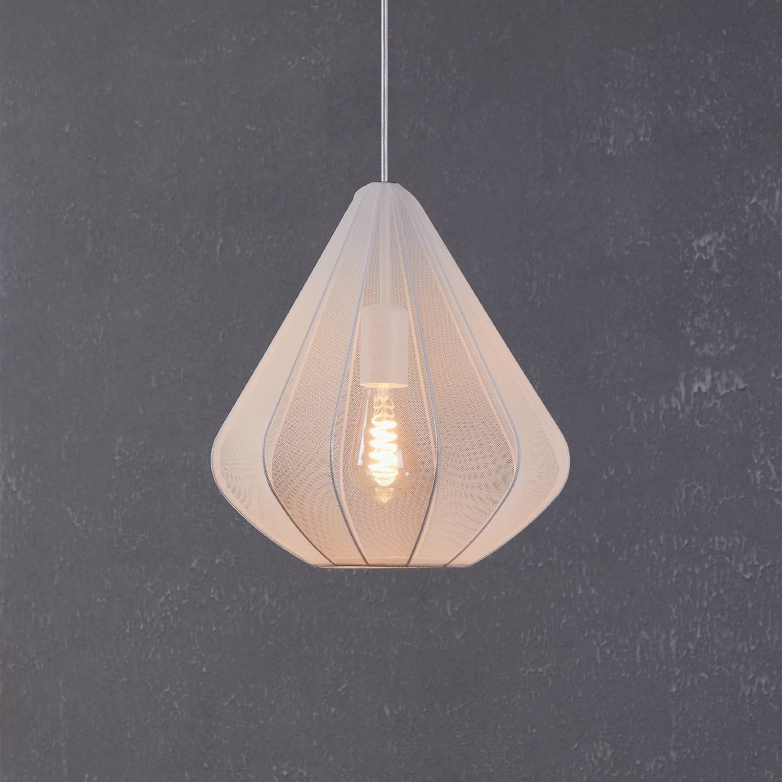 Hanglamp Dolwen, wit, Ø 33,5 cm