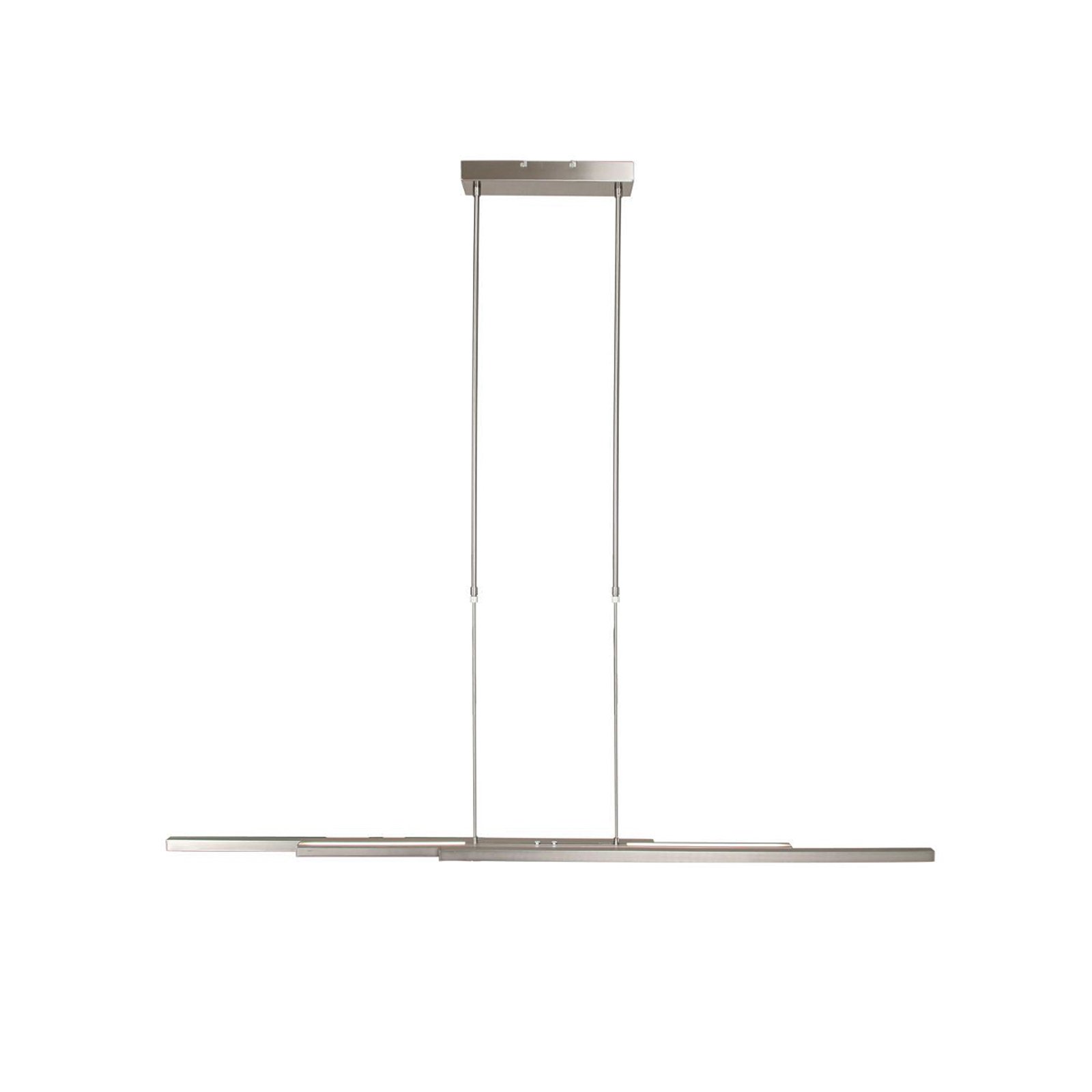 Lampă suspendată Zelena Motion LED, culoare oțel, CCT, metal