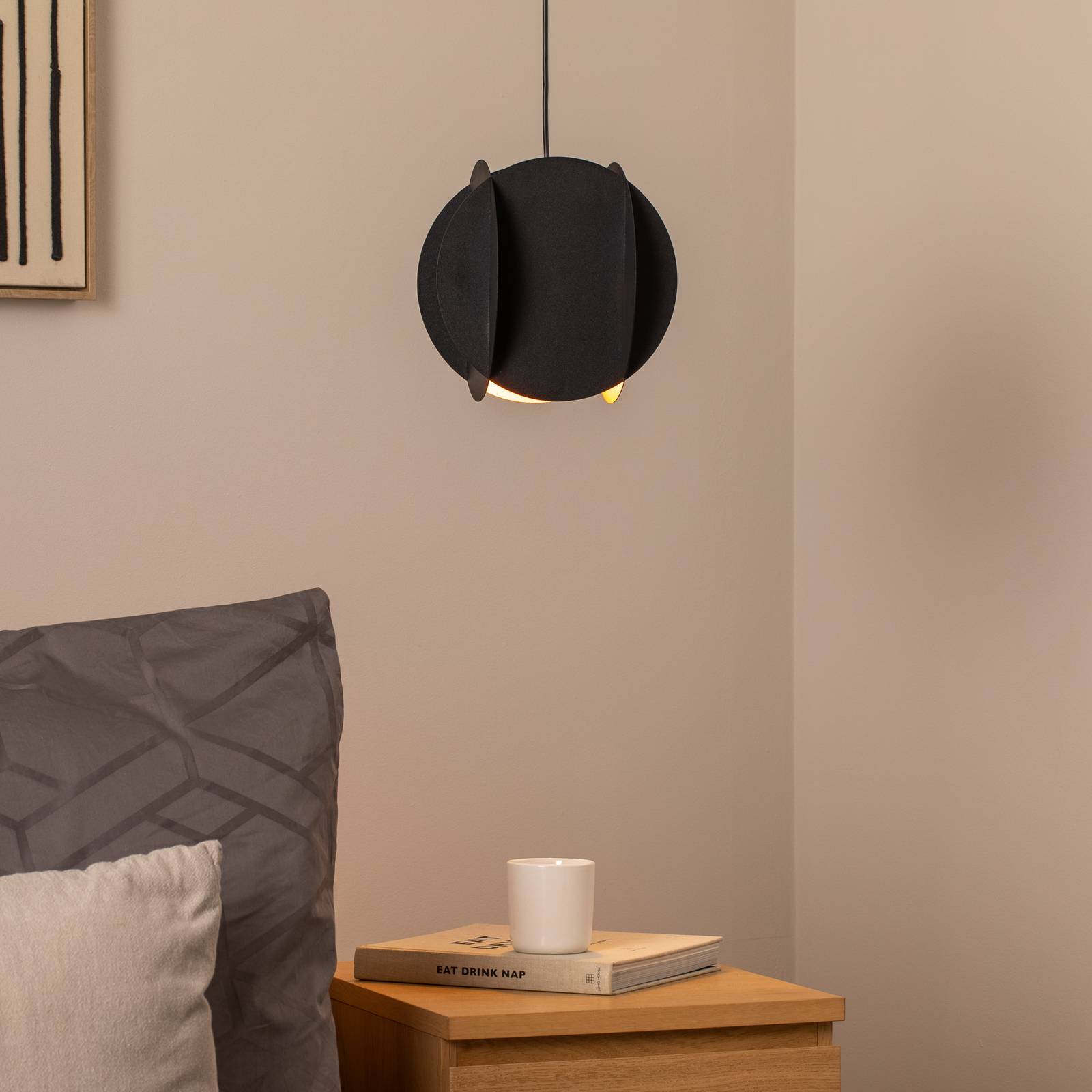 Hängeleuchte Corner, schwarz, 25 x 25 cm, Metall, E27 günstig online kaufen