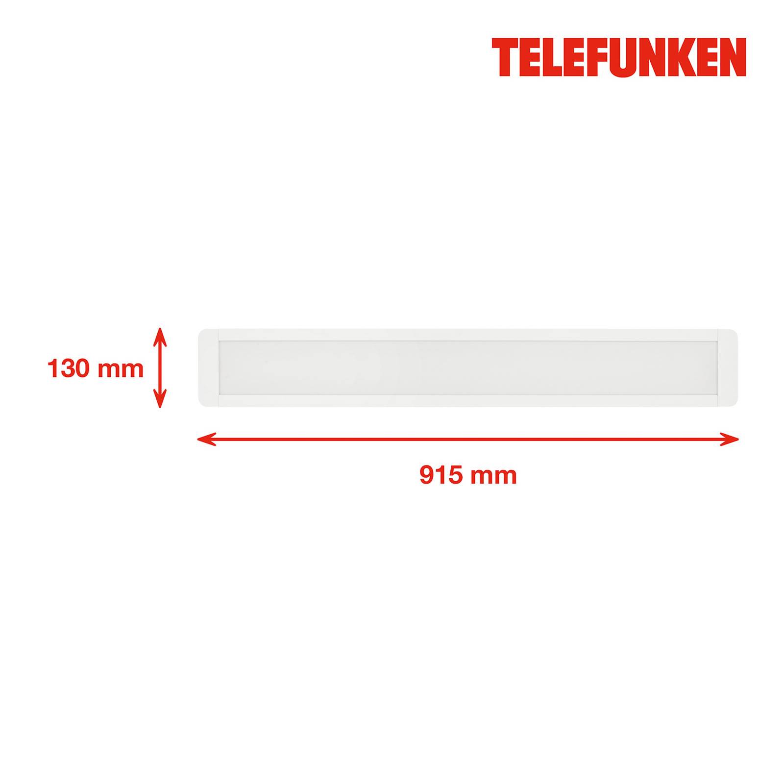 Telefunken LED panel Poel, délka 91,5cm, 37W, bílá, 840