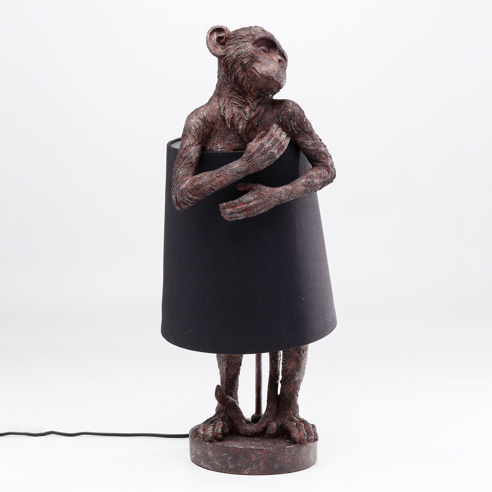 KARE Animal Monkey bordlampe brun/svart