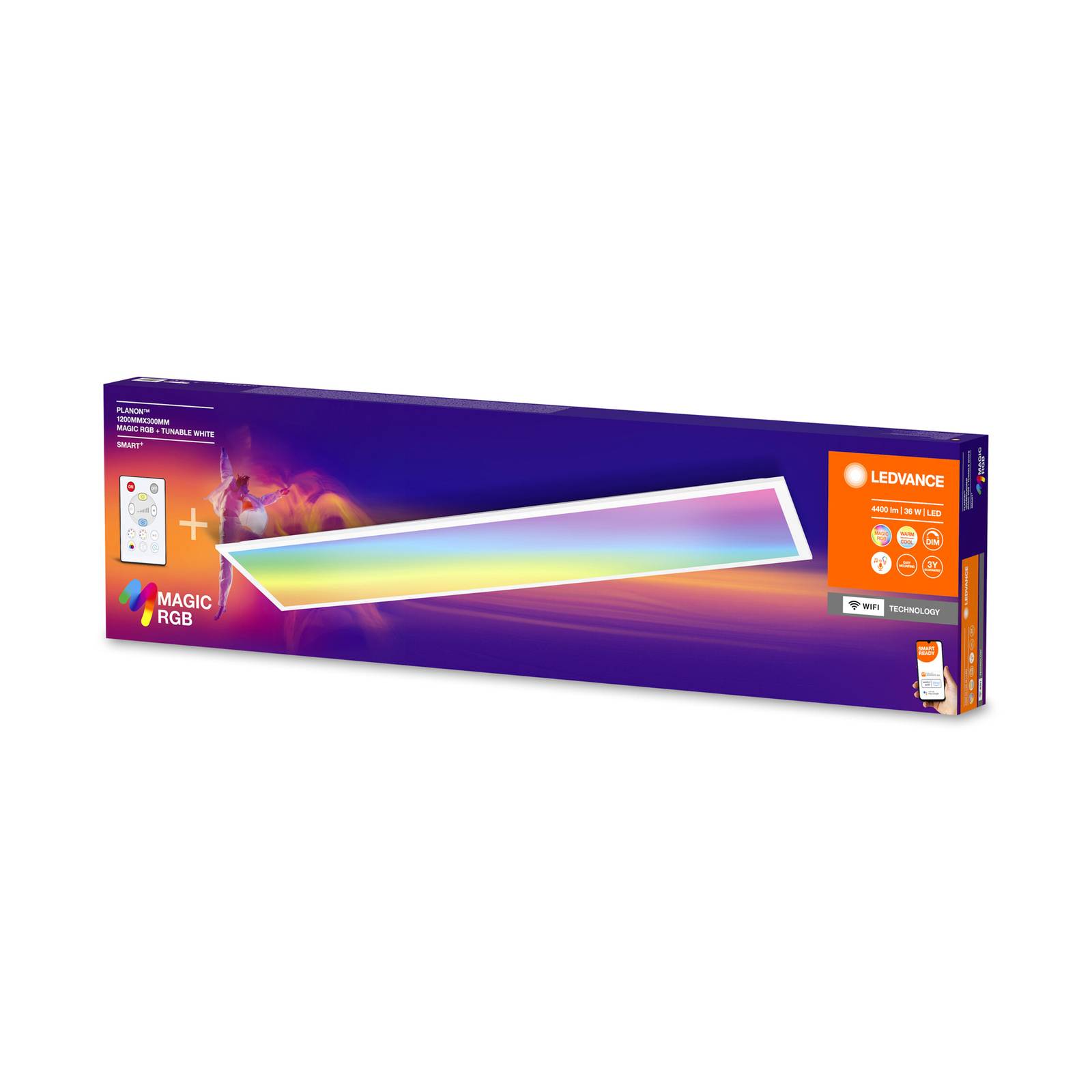 LEDVANCE SMART+ WiFi Planon Magic RGBW 120x30cm