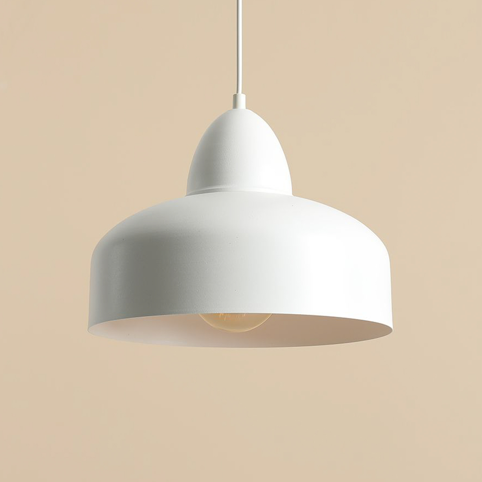 Mille pendant light, 1-bulb, white