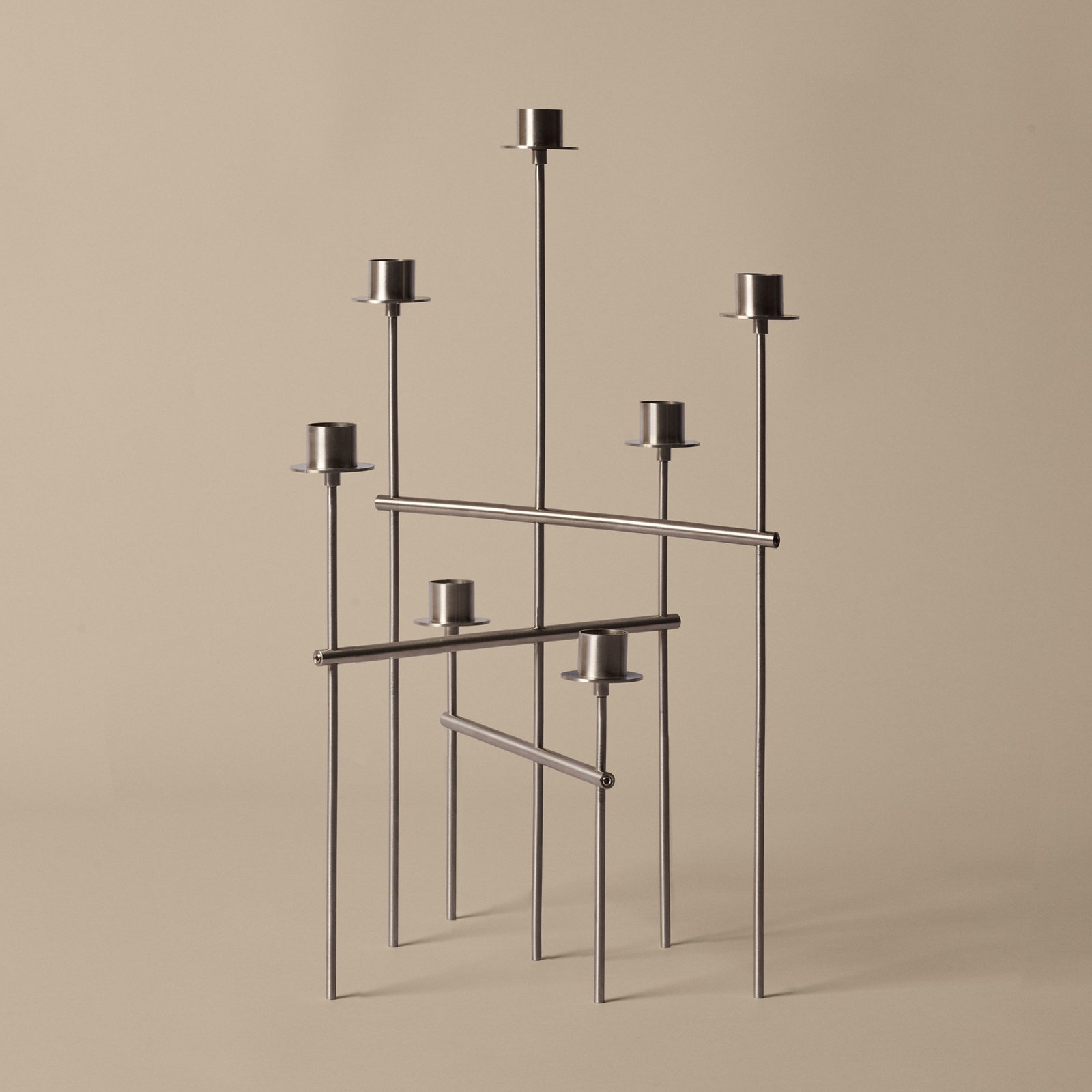 Elysia Kerzenhalter, Edelstahl, Höhe 41,7 cm - ferm LIVING