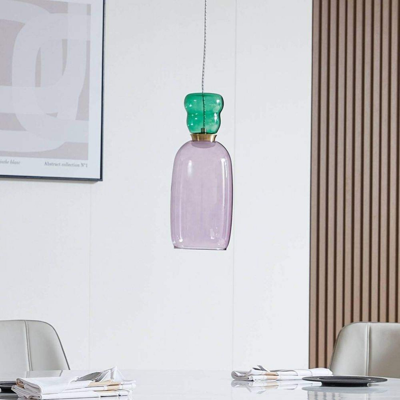 Fay LED Lustră Pendul Purple/Green - Lucande