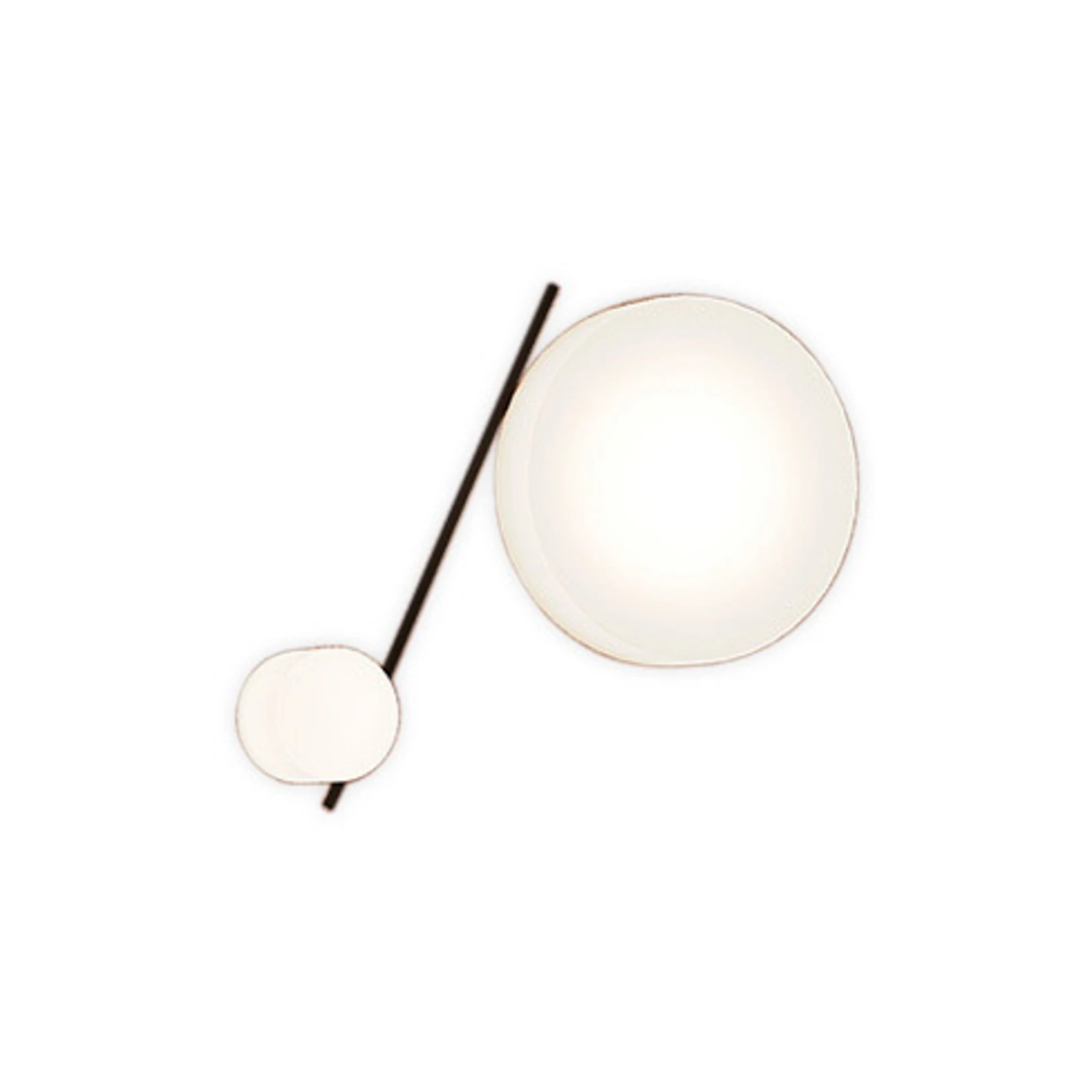 LEDS-C4 LED-kattovalaisin Spark Double, pituus 67 cm, CCT, lasi