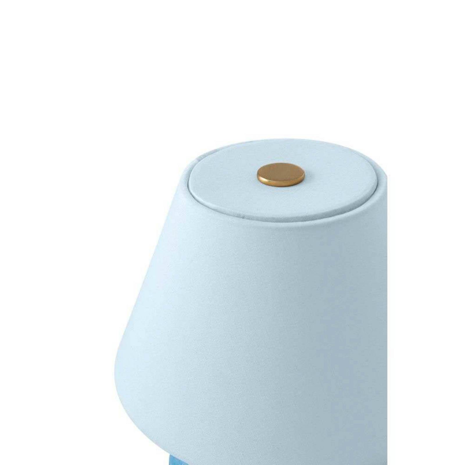 Globen Lighting Akku-Tischleuchte IRIS, blau, Höhe 23 cm günstig online kaufen