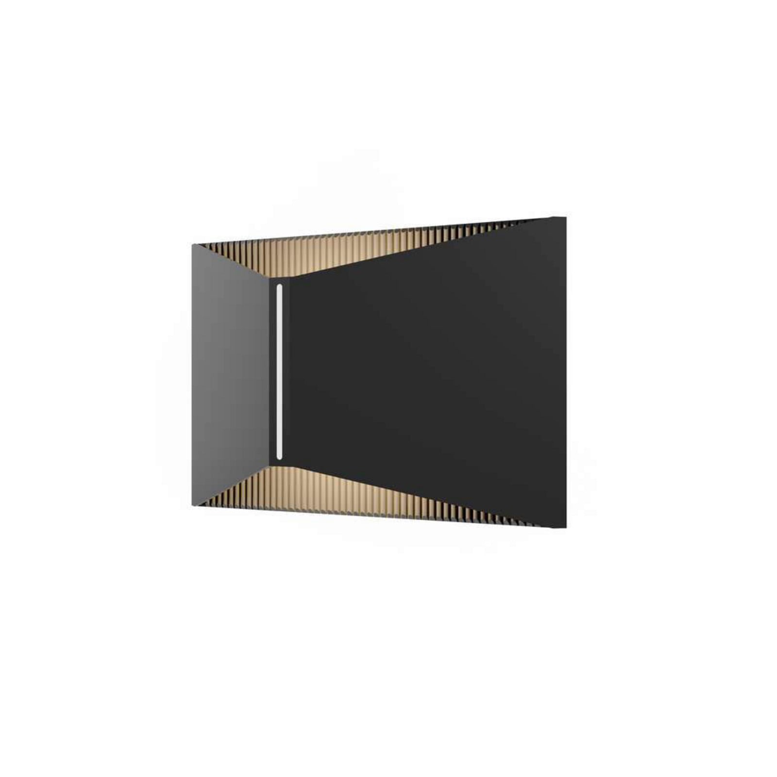 X Wandleuchte IP65 Black LOOM DESIGN - Terrasse - Modern - Aluminium - Bündig
