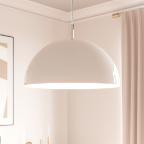 Lucande Lourenco Opalglas-Pendellampe, 45 cm