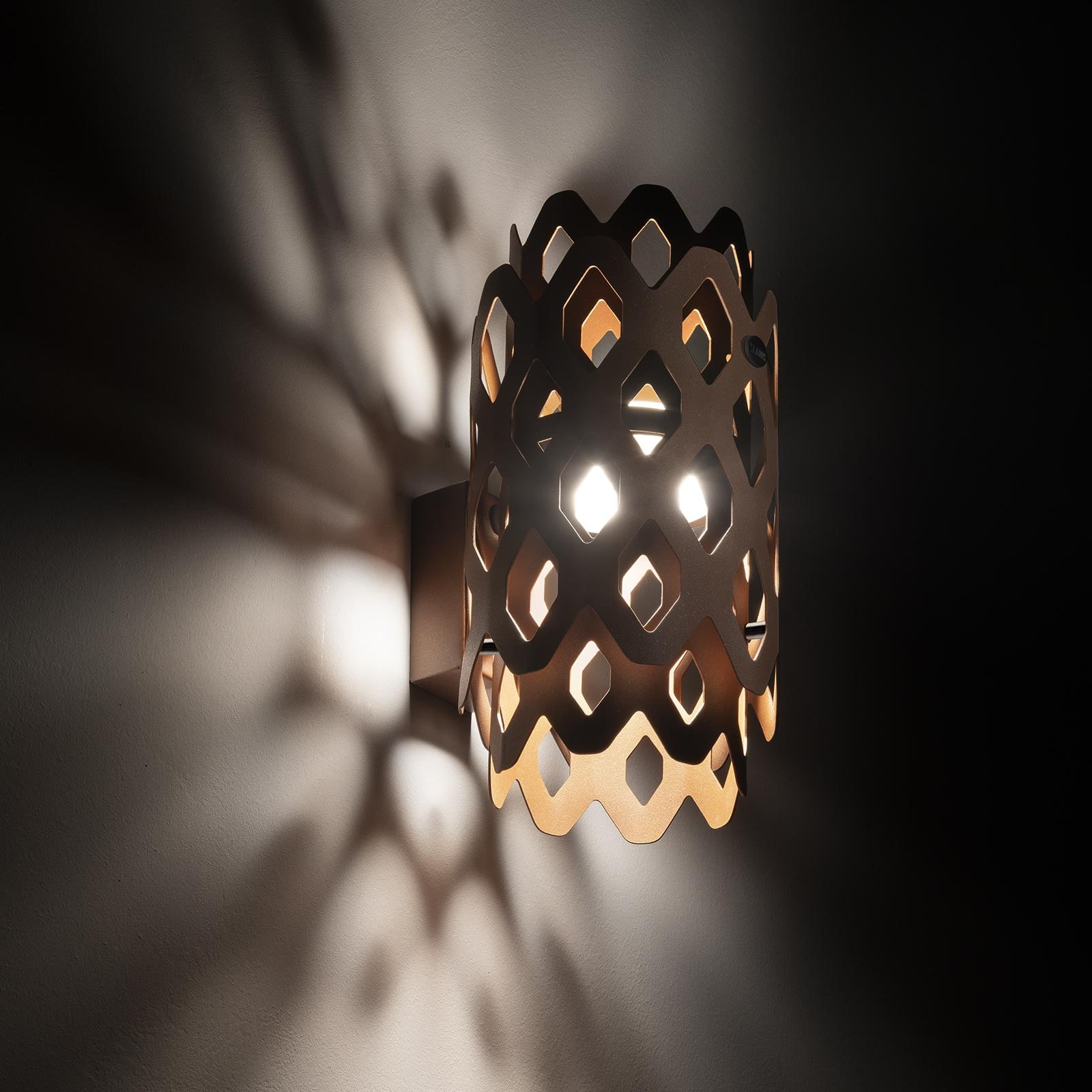 LED-Außenwandleuchte Charlotte, corten, Höhe 28 cm, IP65