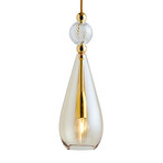 EBB & FLOW Smykke M/L gold crystal swirl Ball
